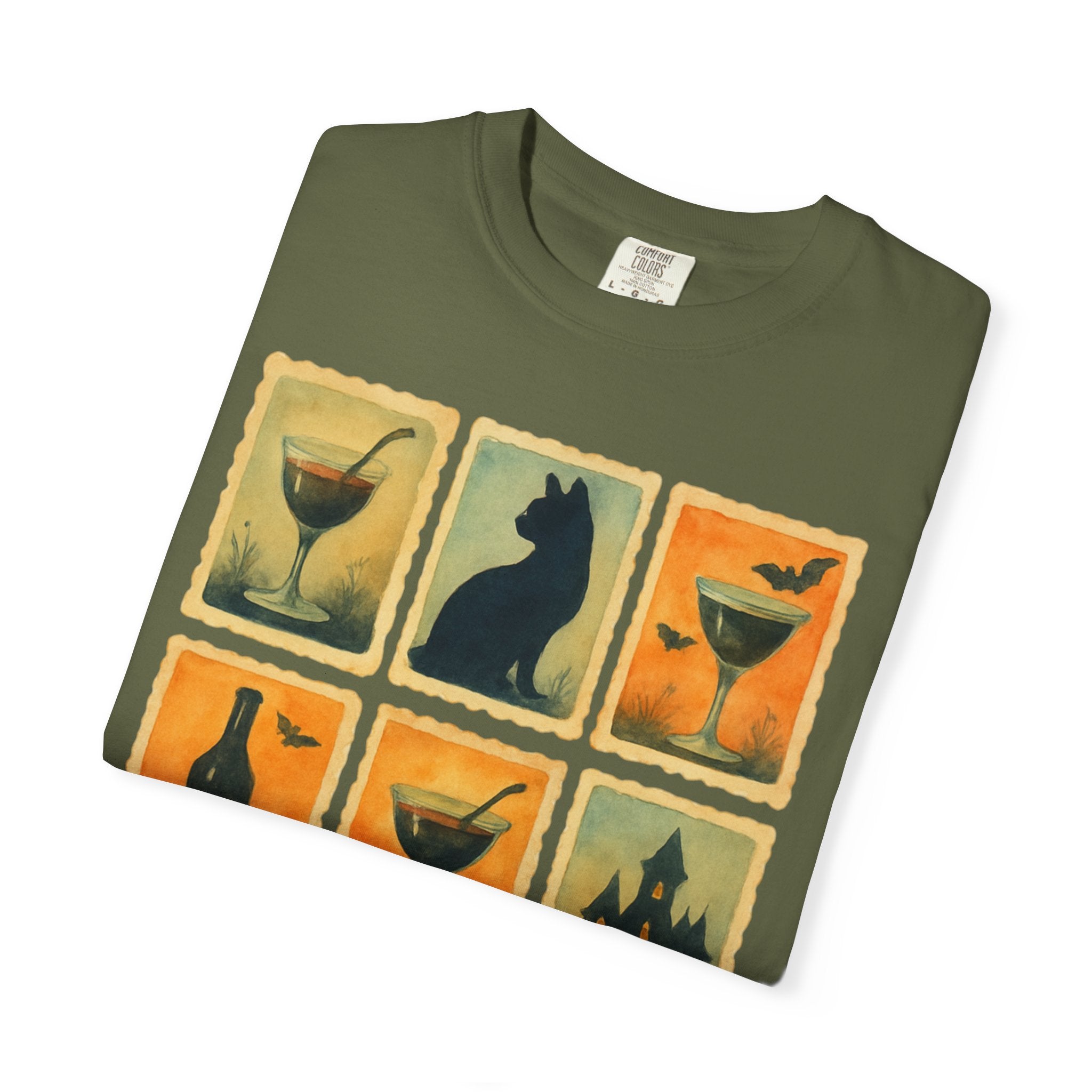 Watercolor Halloween Cocktails T-shirt