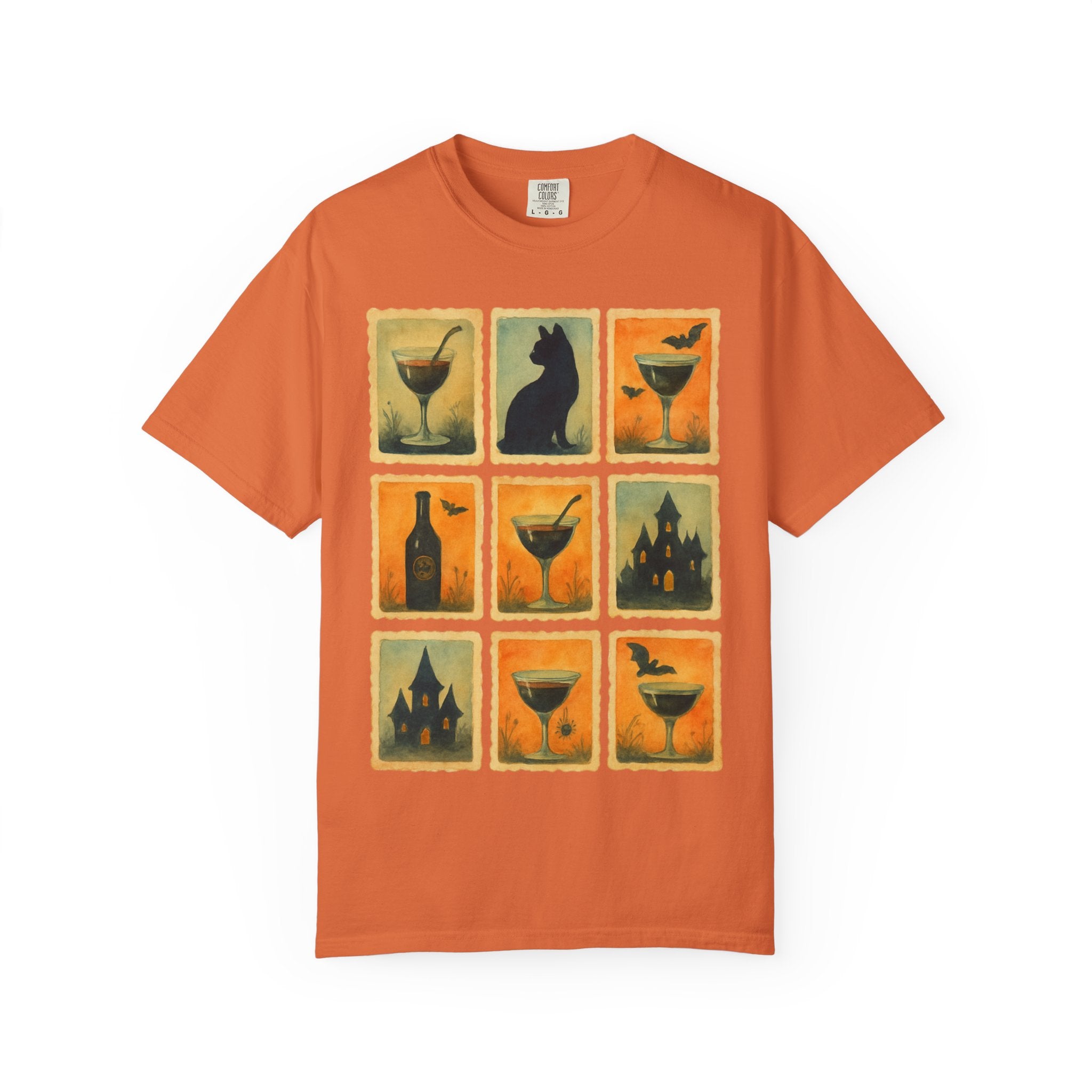 Watercolor Halloween Cocktails T-shirt