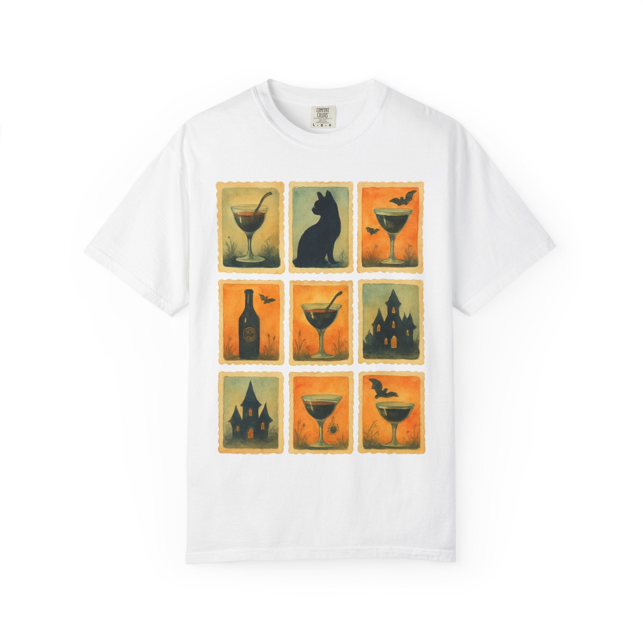 Watercolor Halloween Cocktails T-shirt