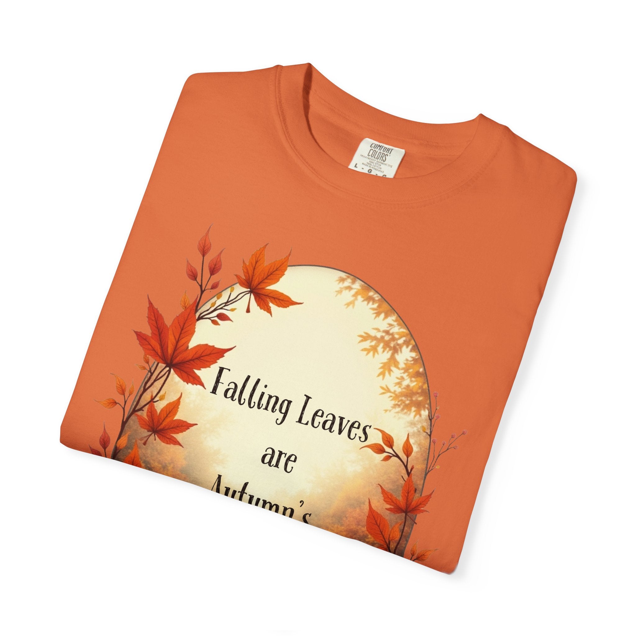 Autumn Poetry T-Shirt, Fall Fashion Tee, Seasonal Wear, Cozy Gift, Nature Lover Shirt