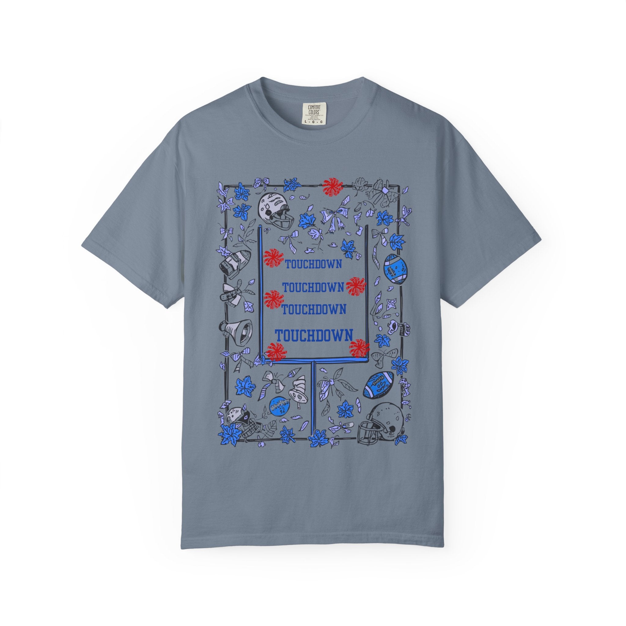 Football Season Graphic Tee, Unisex Garment-Dyed T-Shirt, Fall Fashion, Holiday Apparel,