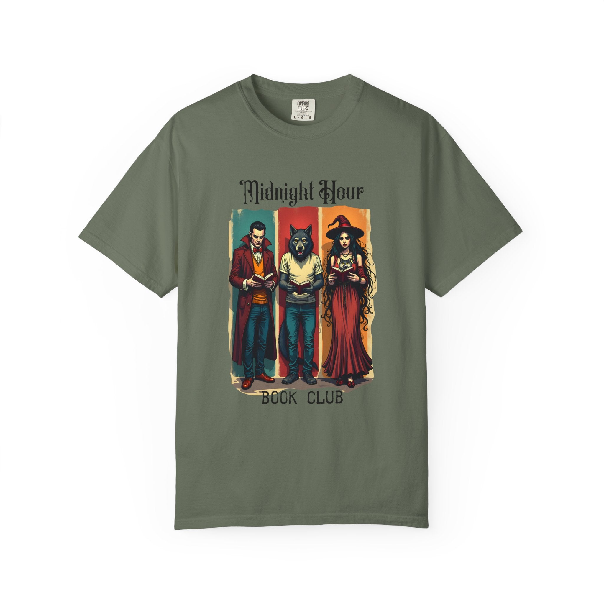 Midnight Hour Book Club T-Shirt, Cozy Reading Shirt, Gift for Book Lovers, Casual Unisex Style, Halloween & Literary Events