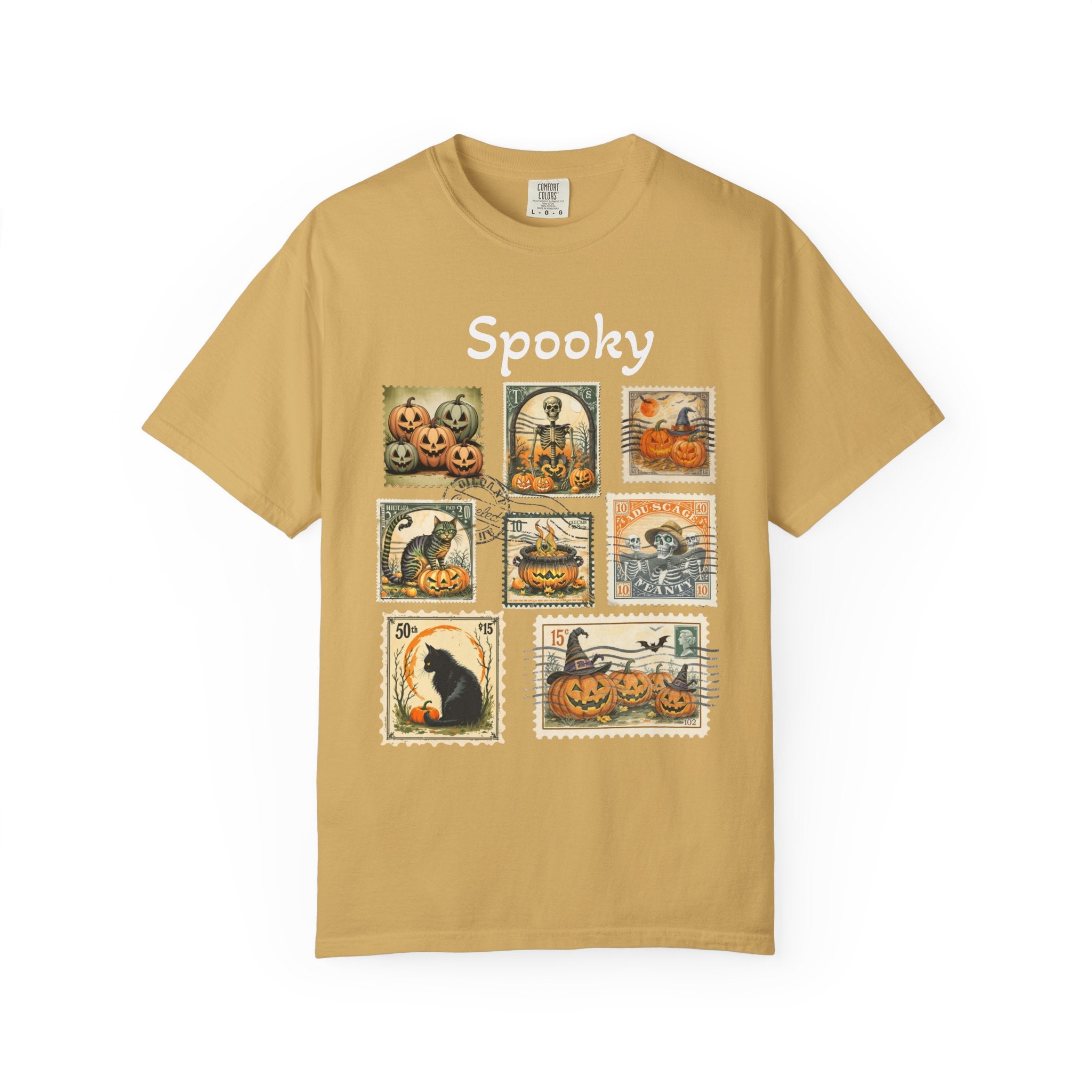 Spooky Halloween Vintage Stamp T-shirt