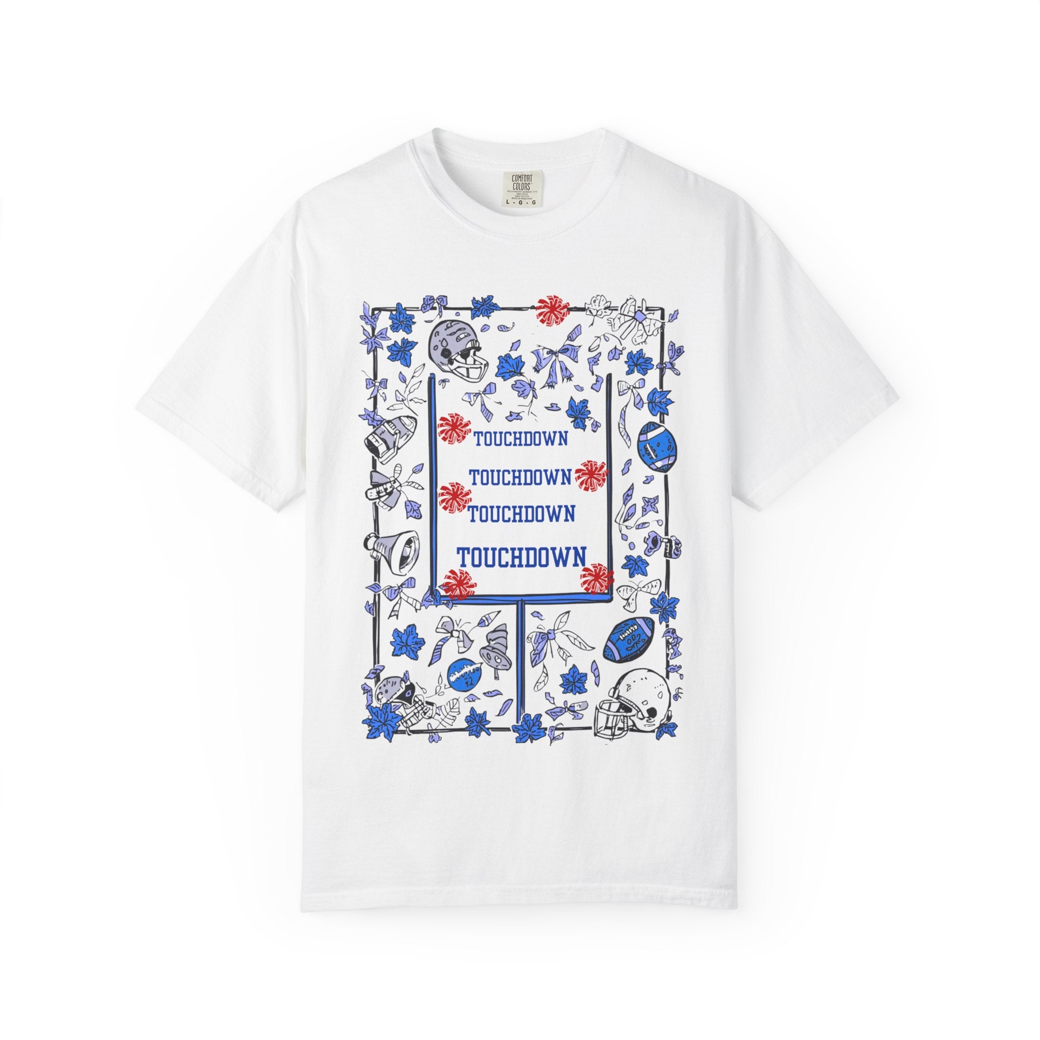 Football Season Graphic Tee, Unisex Garment-Dyed T-Shirt, Fall Fashion, Holiday Apparel,