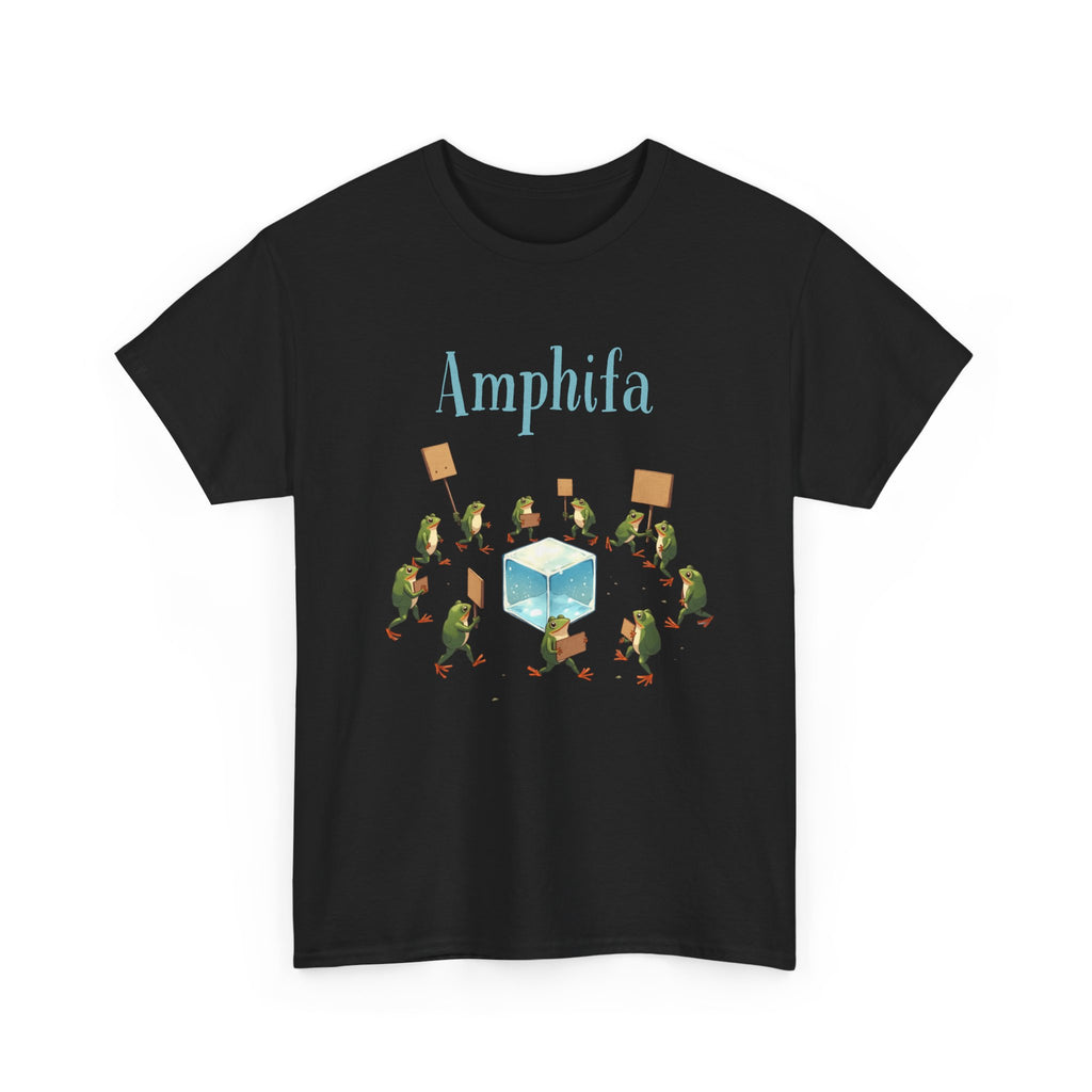 Amphifa ICE Frog Unisex Heavy Cotton Tee, Fun Graphic Tee, Gift for Activists, Casual Wear T-Shirt