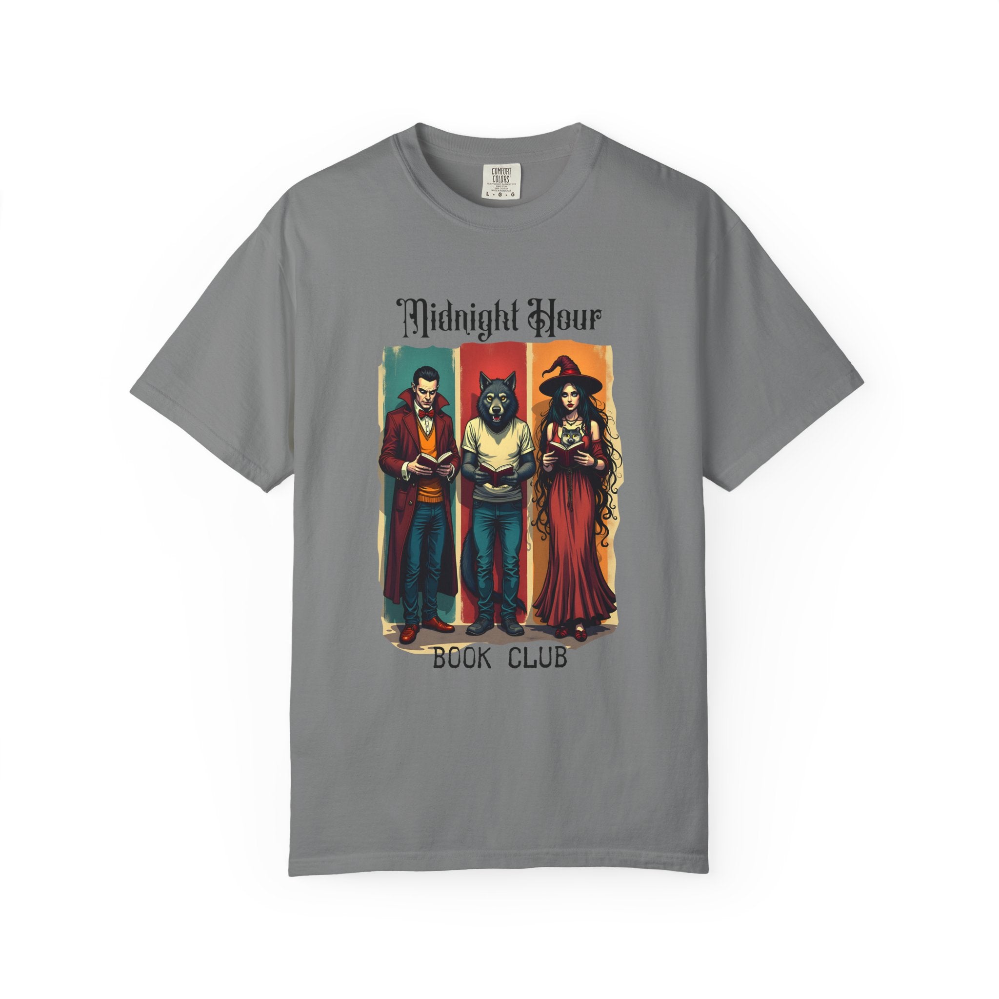 Midnight Hour Book Club T-Shirt, Cozy Reading Shirt, Gift for Book Lovers, Casual Unisex Style, Halloween & Literary Events