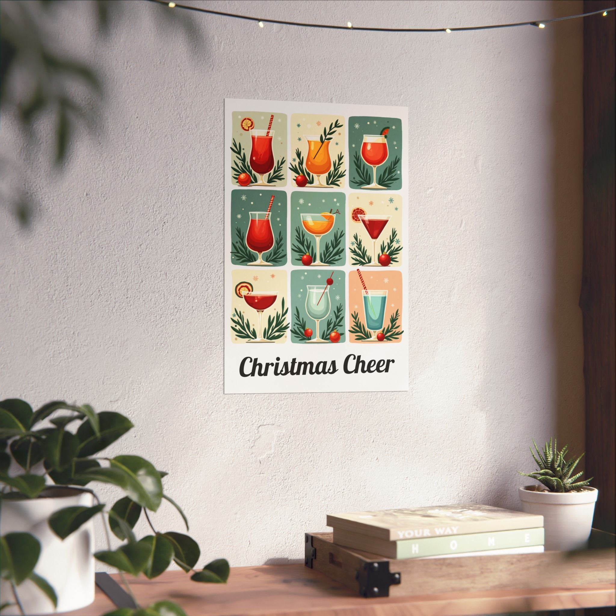 Retro Cocktail Wall Art | Midcentury Modern Bar Poster | Home Bar Decor Print | Housewarming or Birthday Gift for Cocktail Lovers