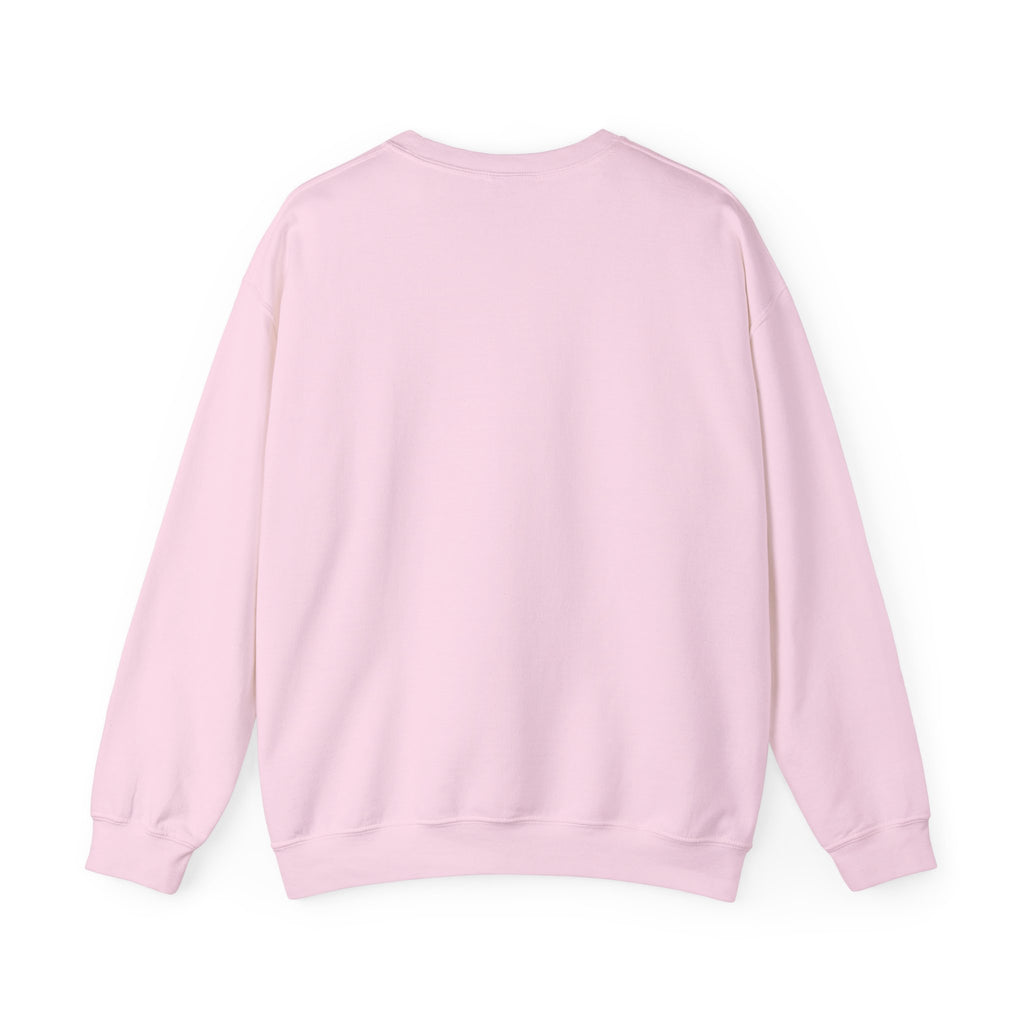 Christmas Possum Crewneck Sweatshirt — Pink Checkerboard Holiday Graphic
