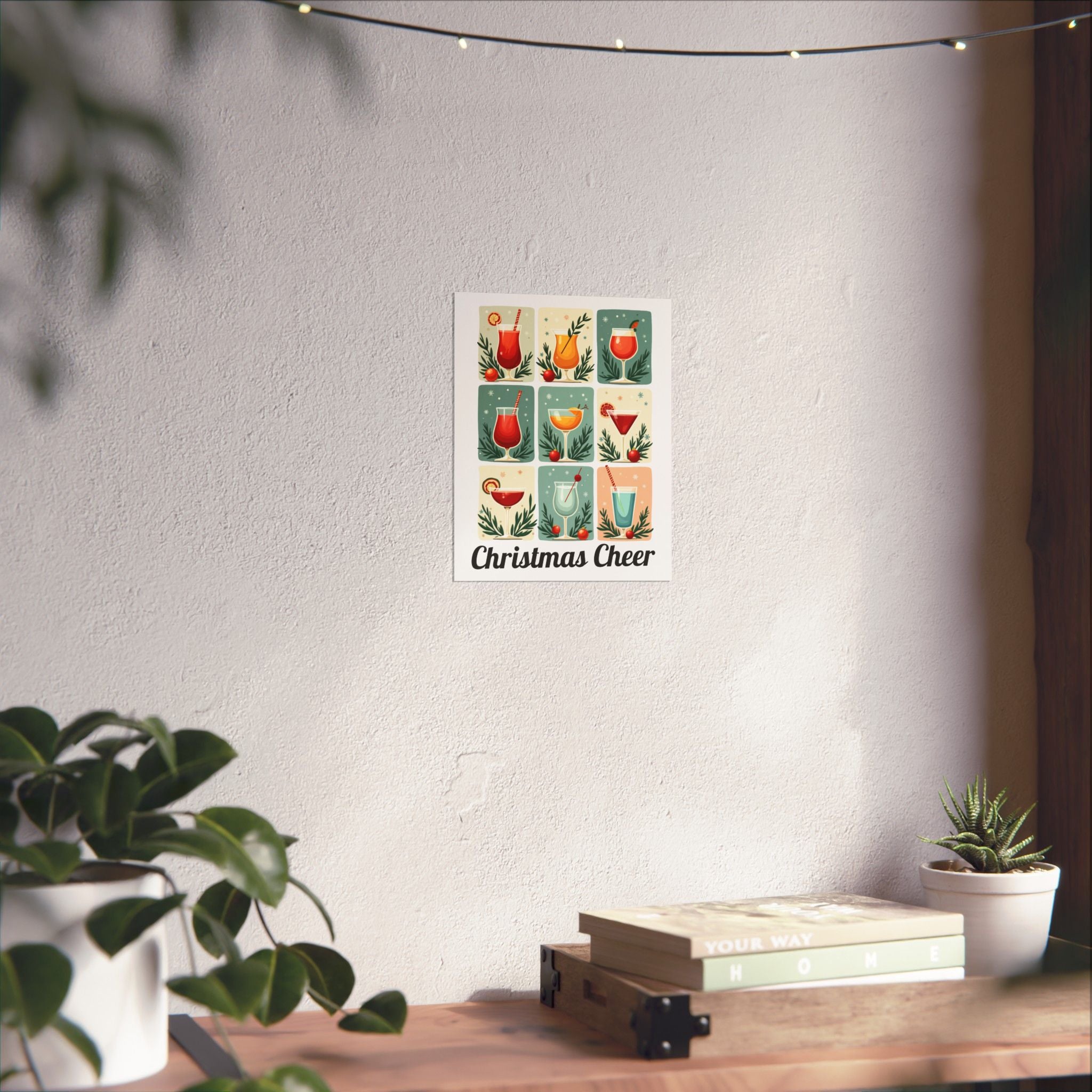 Retro Cocktail Wall Art | Midcentury Modern Bar Poster | Home Bar Decor Print | Housewarming or Birthday Gift for Cocktail Lovers