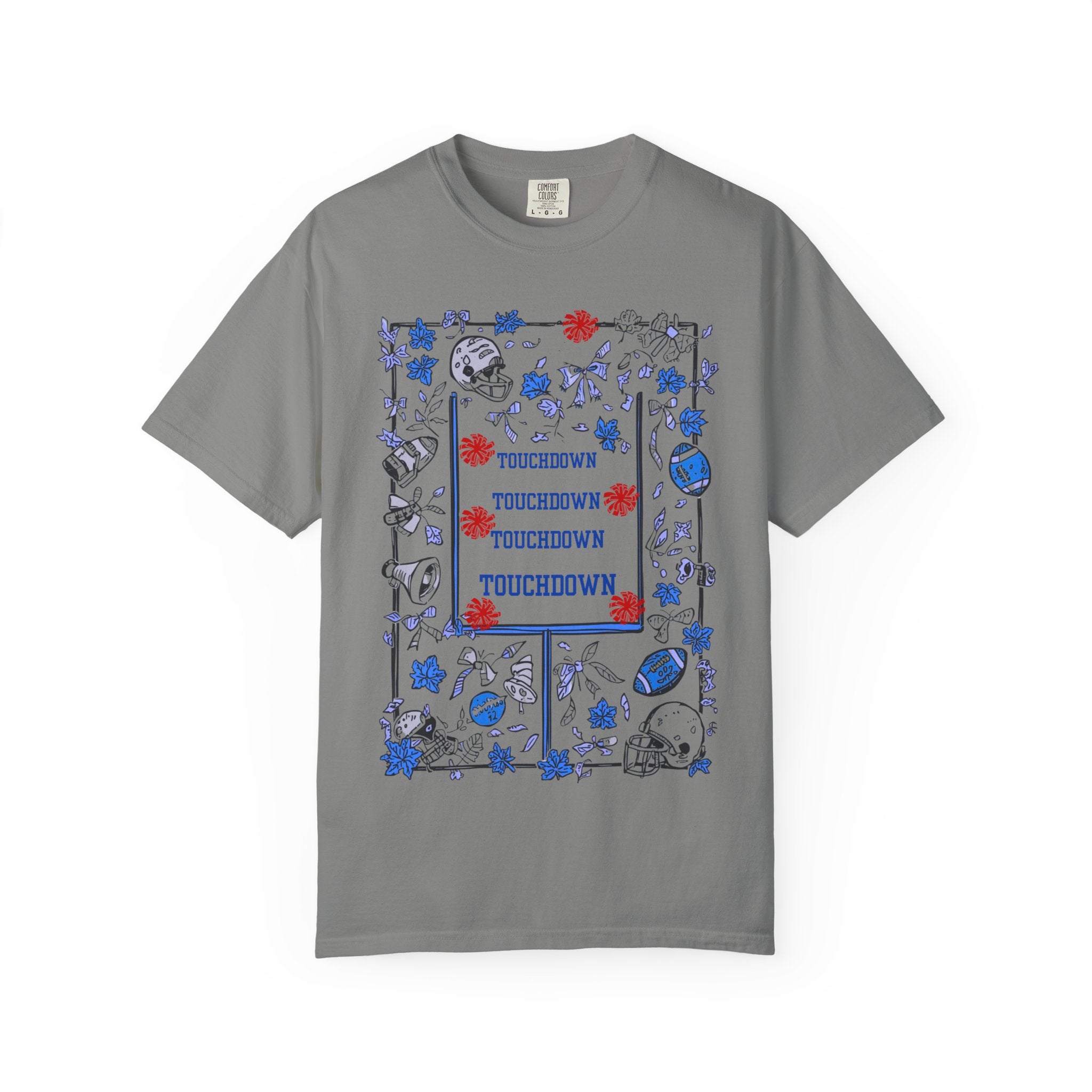 Football Season Graphic Tee, Unisex Garment-Dyed T-Shirt, Fall Fashion, Holiday Apparel,