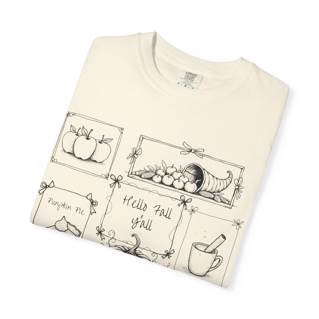 Hello Fall Y'all Unisex T-Shirt, Autumn Fashion