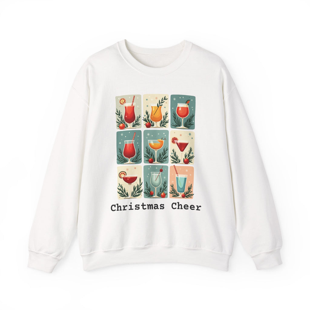 Christmas Cheer Unisex Sweatshirt - Cocktails Mid Century Modern Holiday Apparel