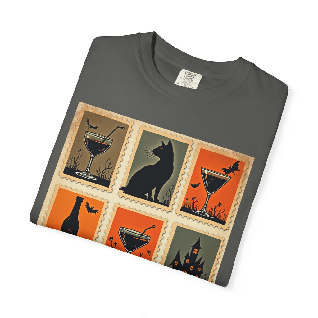 Halloween Cocktails Unisex Garment-Dyed T-shirt