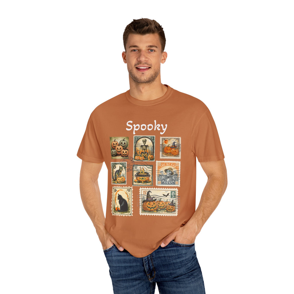 Spooky Halloween Vintage Stamp T-shirt