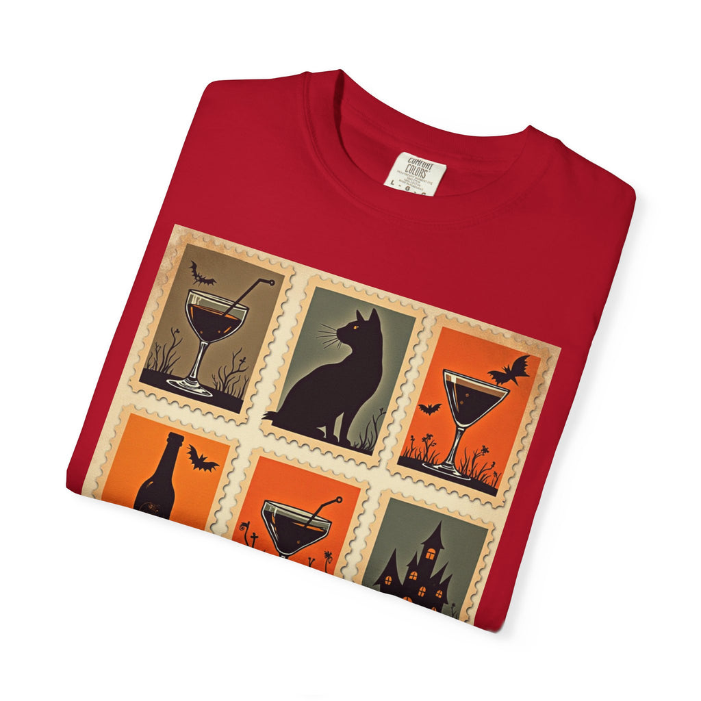Halloween Cocktails Unisex Garment-Dyed T-shirt