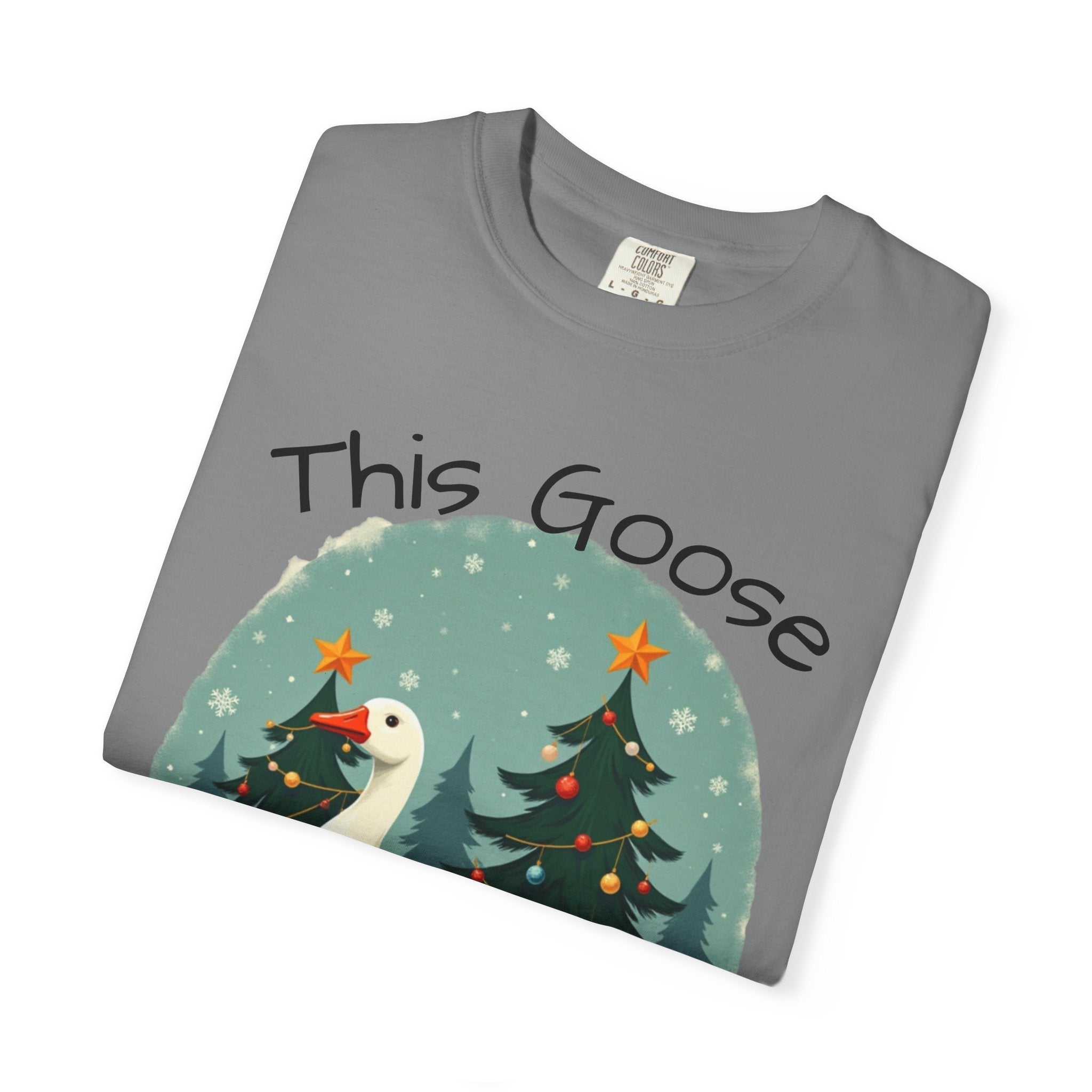 Christmas Goose Unisex T-shirt - Aint Cooked Funny Holiday Christmas Design