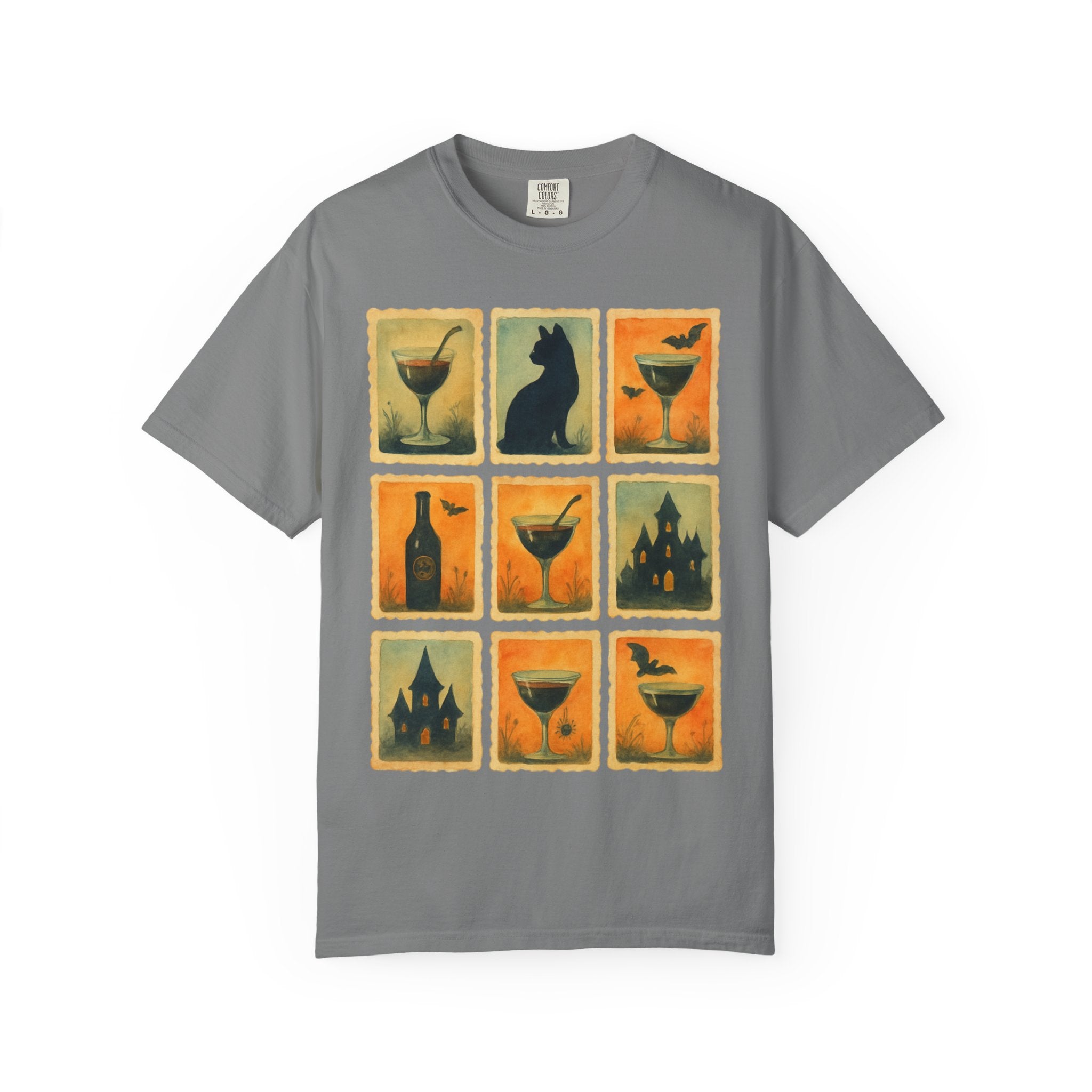 Watercolor Halloween Cocktails T-shirt