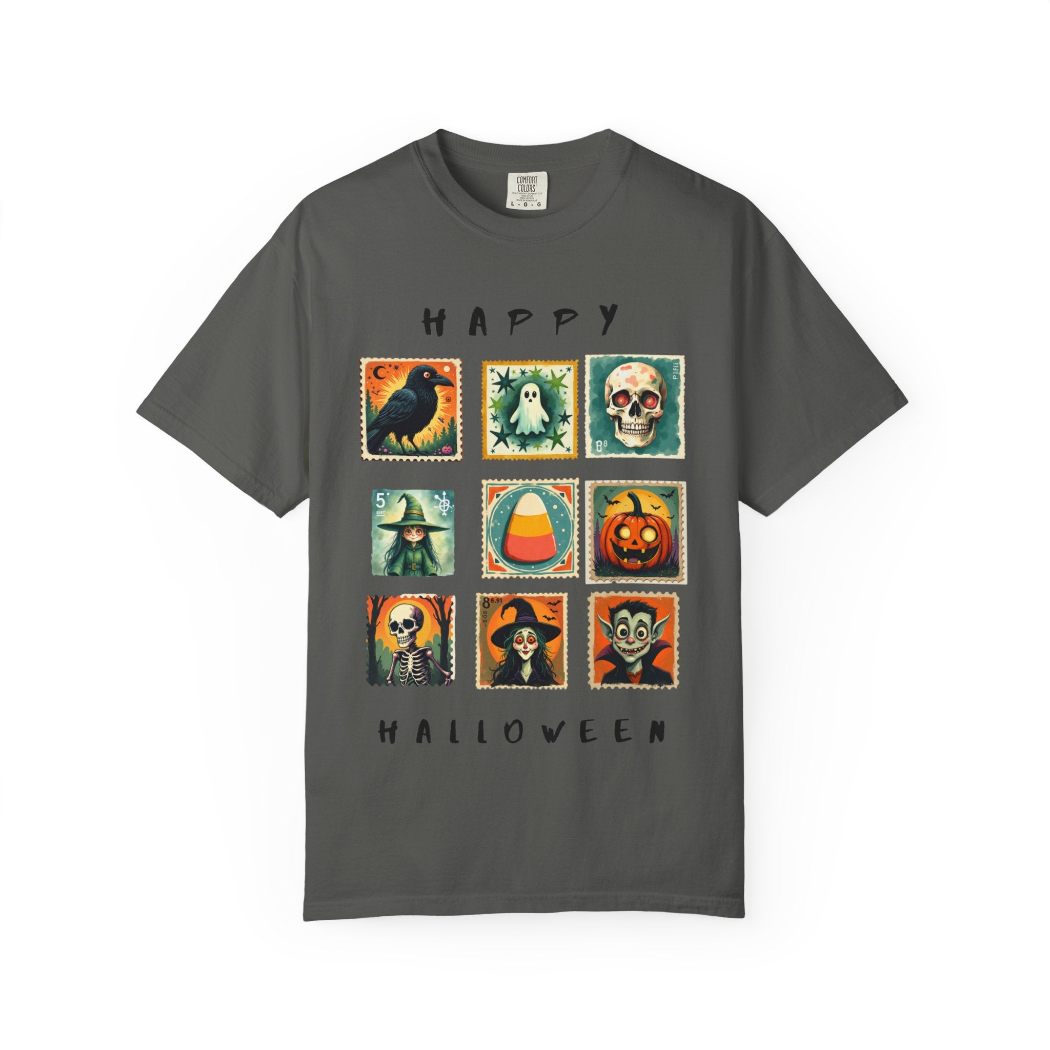 Halloween Graphic Tee, Unisex Garment-Dyed T-Shirt, Spooky Shirt, Halloween Costume, Fall Fashion, Holiday Apparel