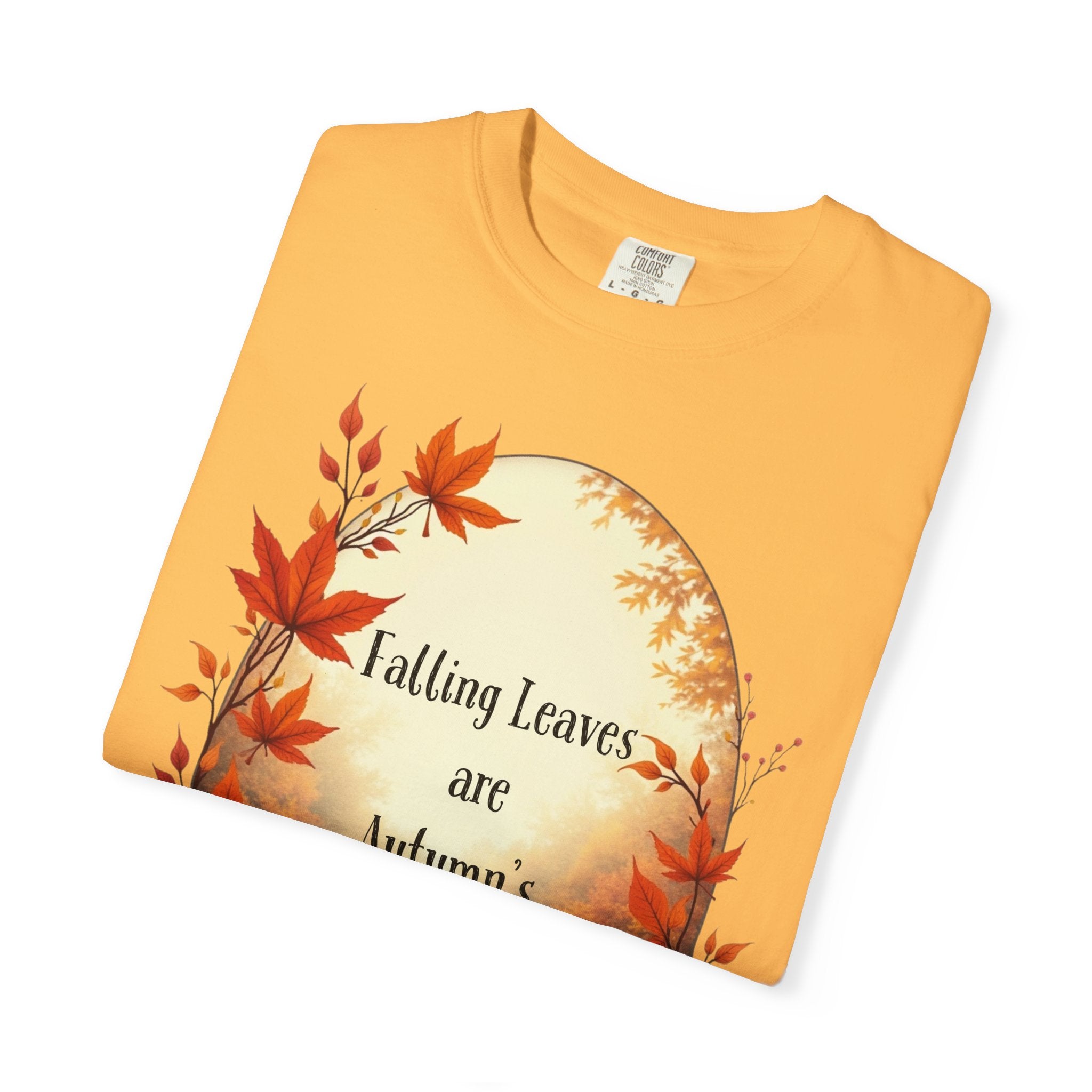 Autumn Poetry T-Shirt, Fall Fashion Tee, Seasonal Wear, Cozy Gift, Nature Lover Shirt