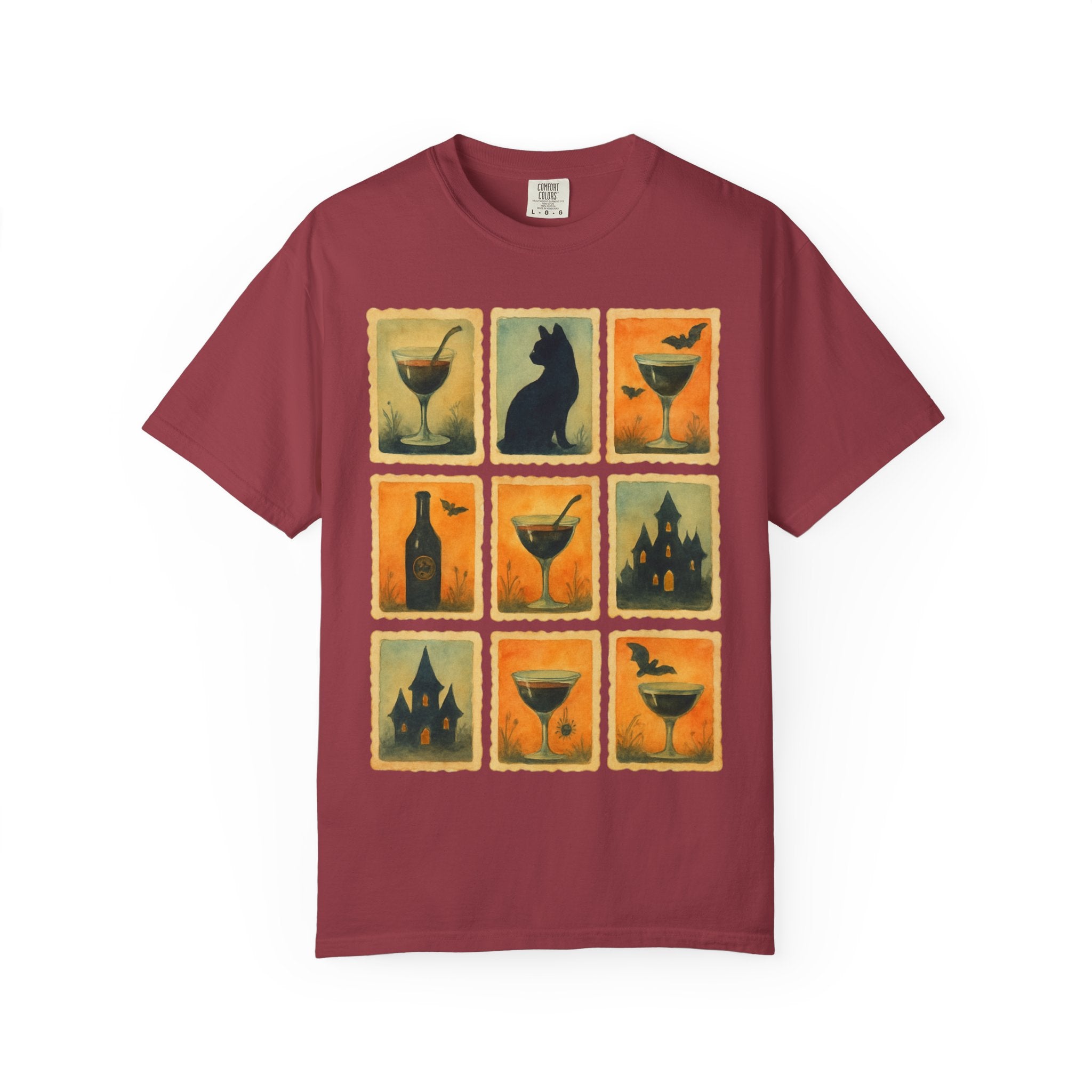 Watercolor Halloween Cocktails T-shirt