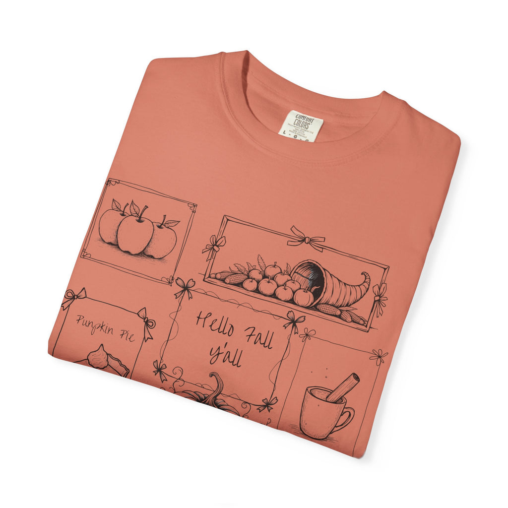 Hello Fall Y'all Unisex T-Shirt, Autumn Fashion