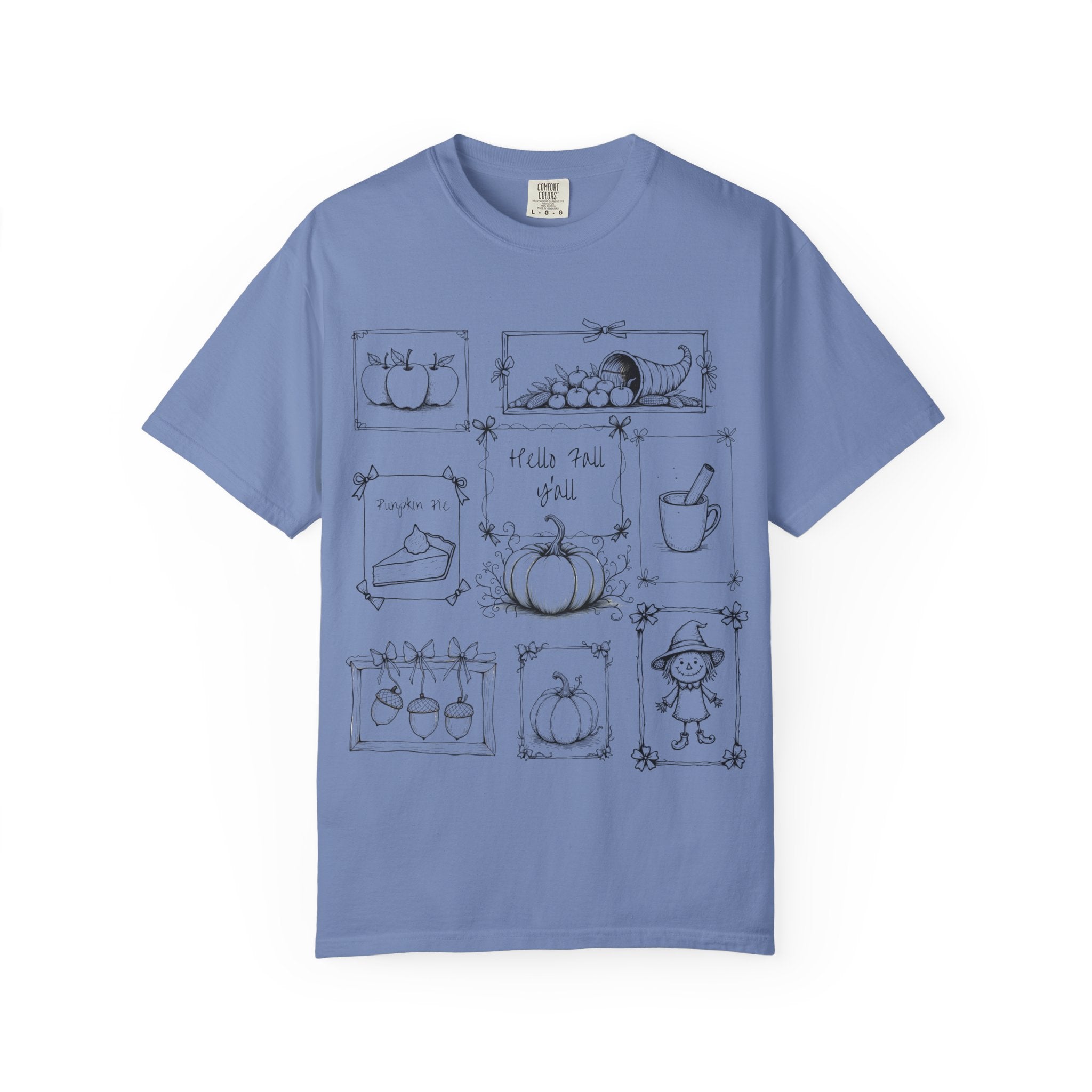 Hello Fall Y'all Unisex T-Shirt, Autumn Fashion