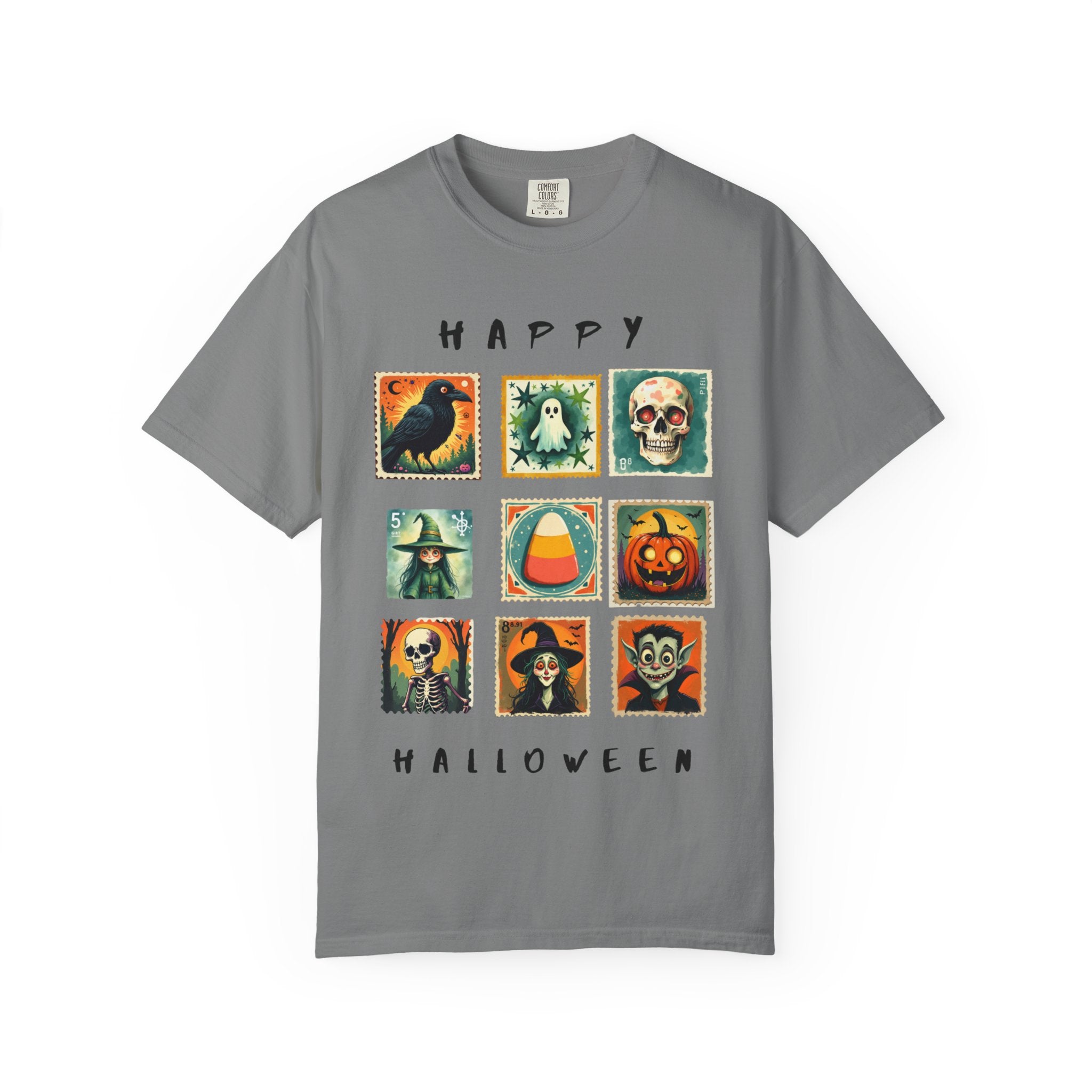 Halloween Graphic Tee, Unisex Garment-Dyed T-Shirt, Spooky Shirt, Halloween Costume, Fall Fashion, Holiday Apparel
