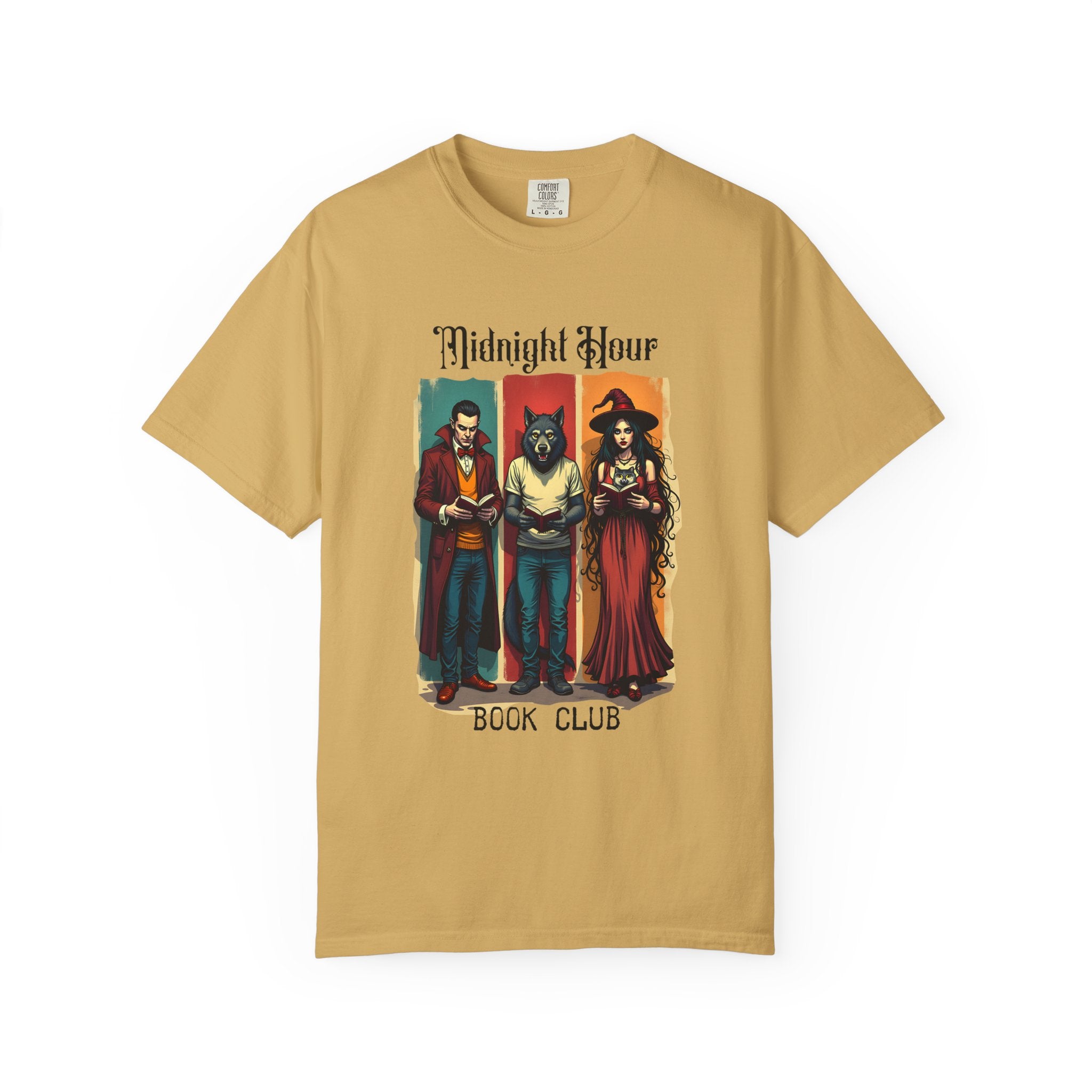 Midnight Hour Book Club T-Shirt, Cozy Reading Shirt, Gift for Book Lovers, Casual Unisex Style, Halloween & Literary Events