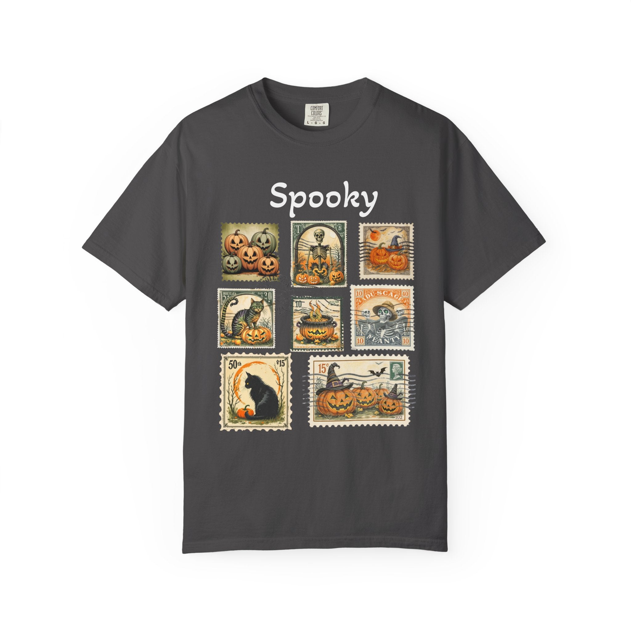 Spooky Halloween Vintage Stamp T-shirt