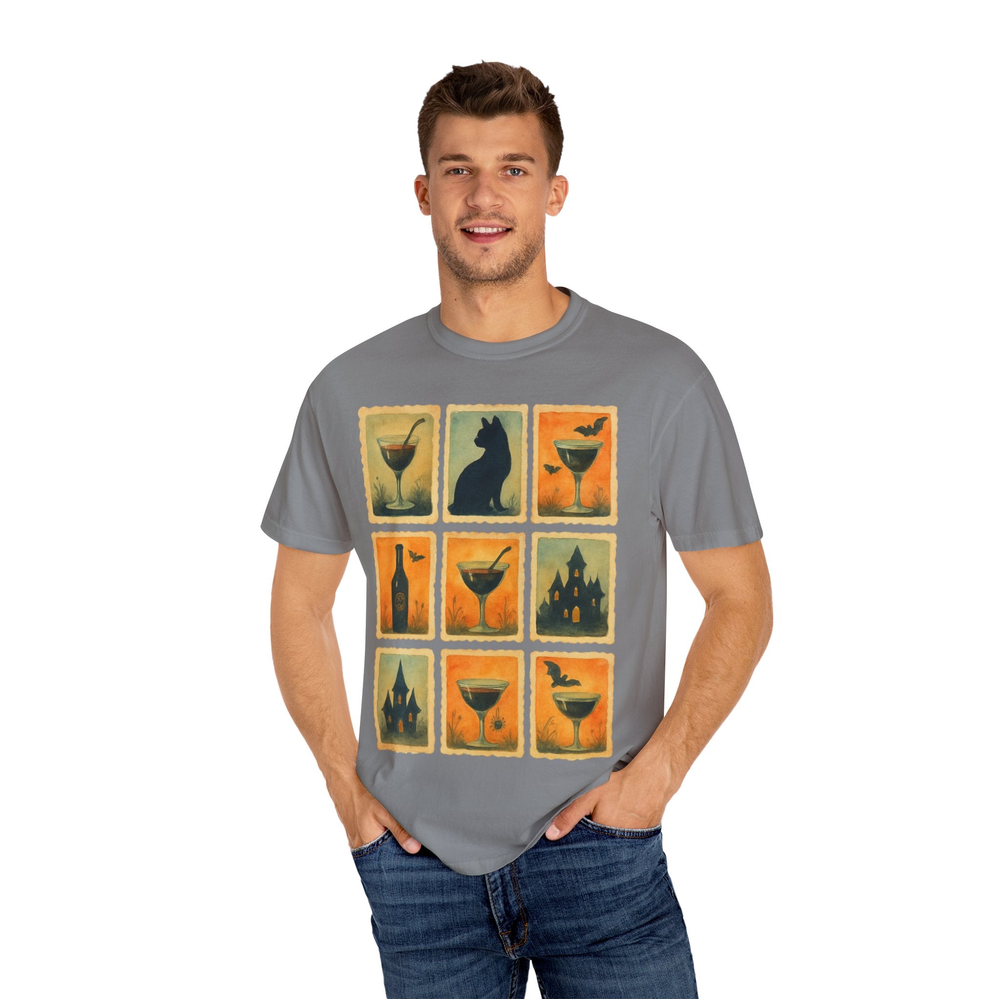 Watercolor Halloween Cocktails T-shirt