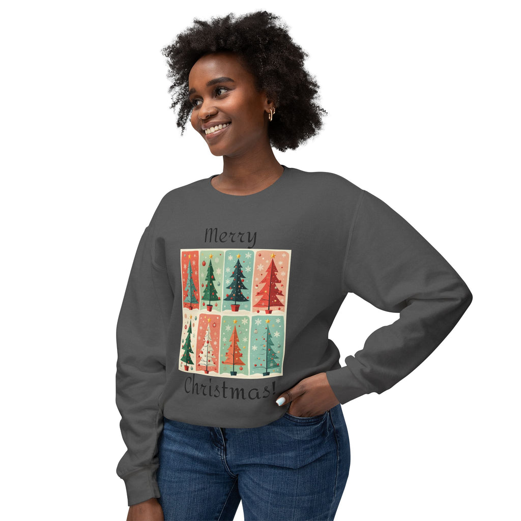 Folded Paper Christmas Trees Sweatshirt