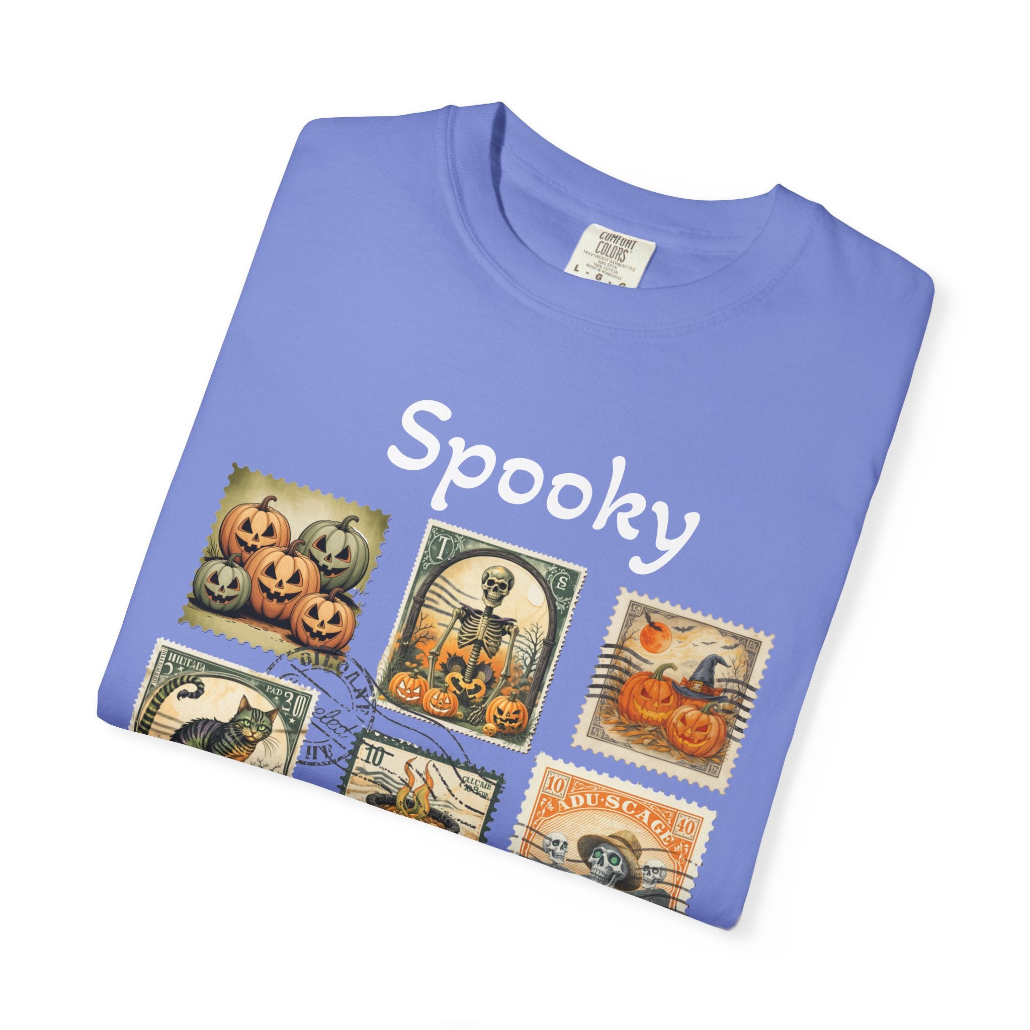 Spooky Halloween Vintage Stamp T-shirt