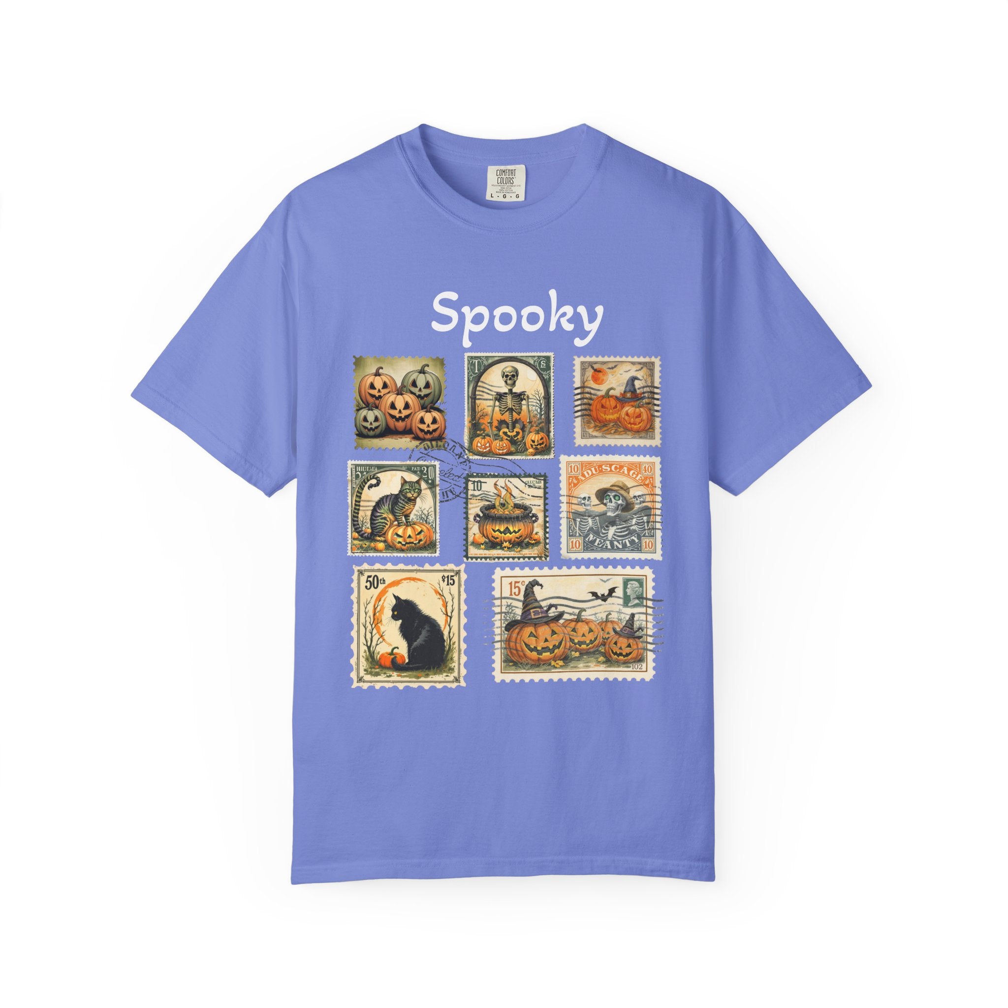 Spooky Halloween Vintage Stamp T-shirt