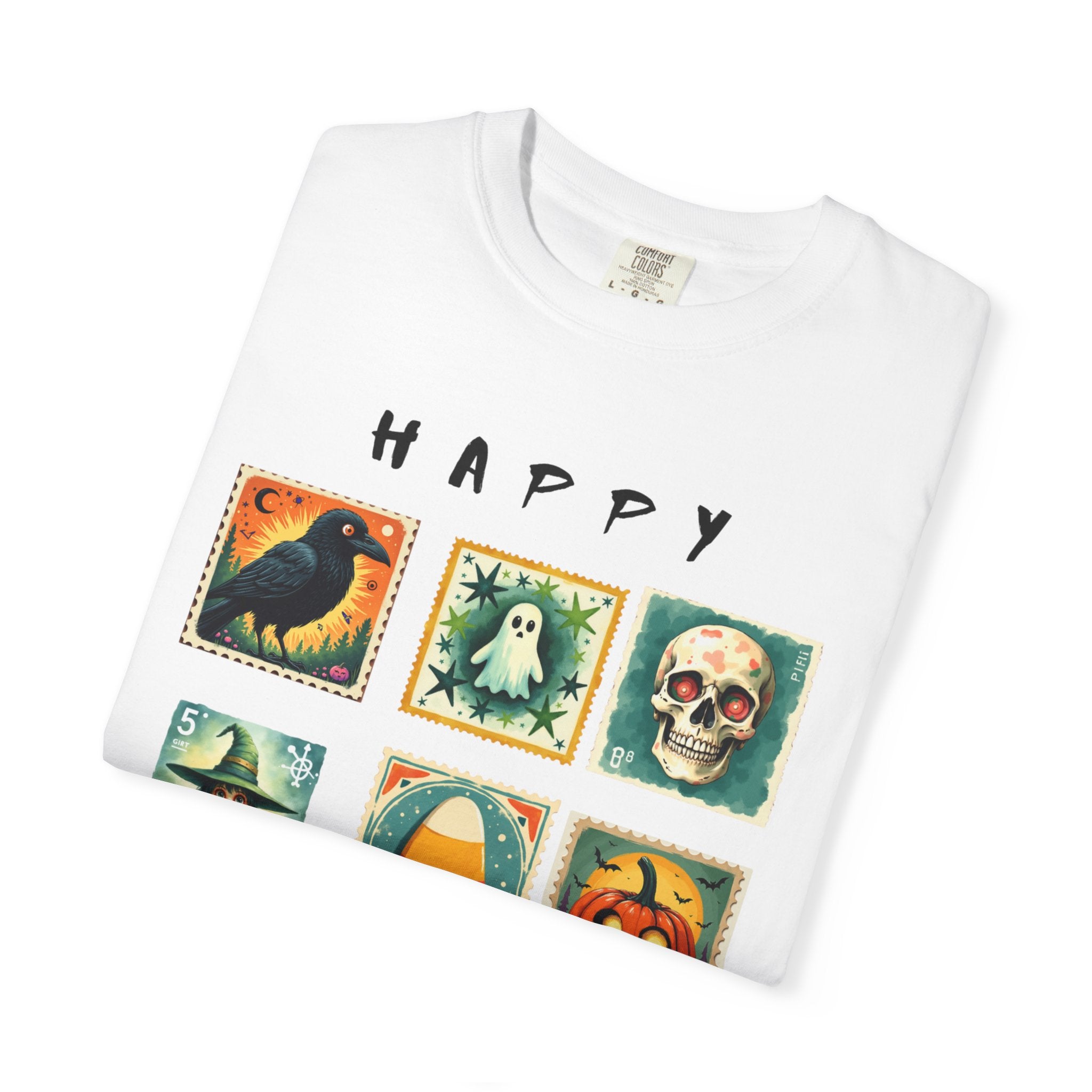 Halloween Graphic Tee, Unisex Garment-Dyed T-Shirt, Spooky Shirt, Halloween Costume, Fall Fashion, Holiday Apparel