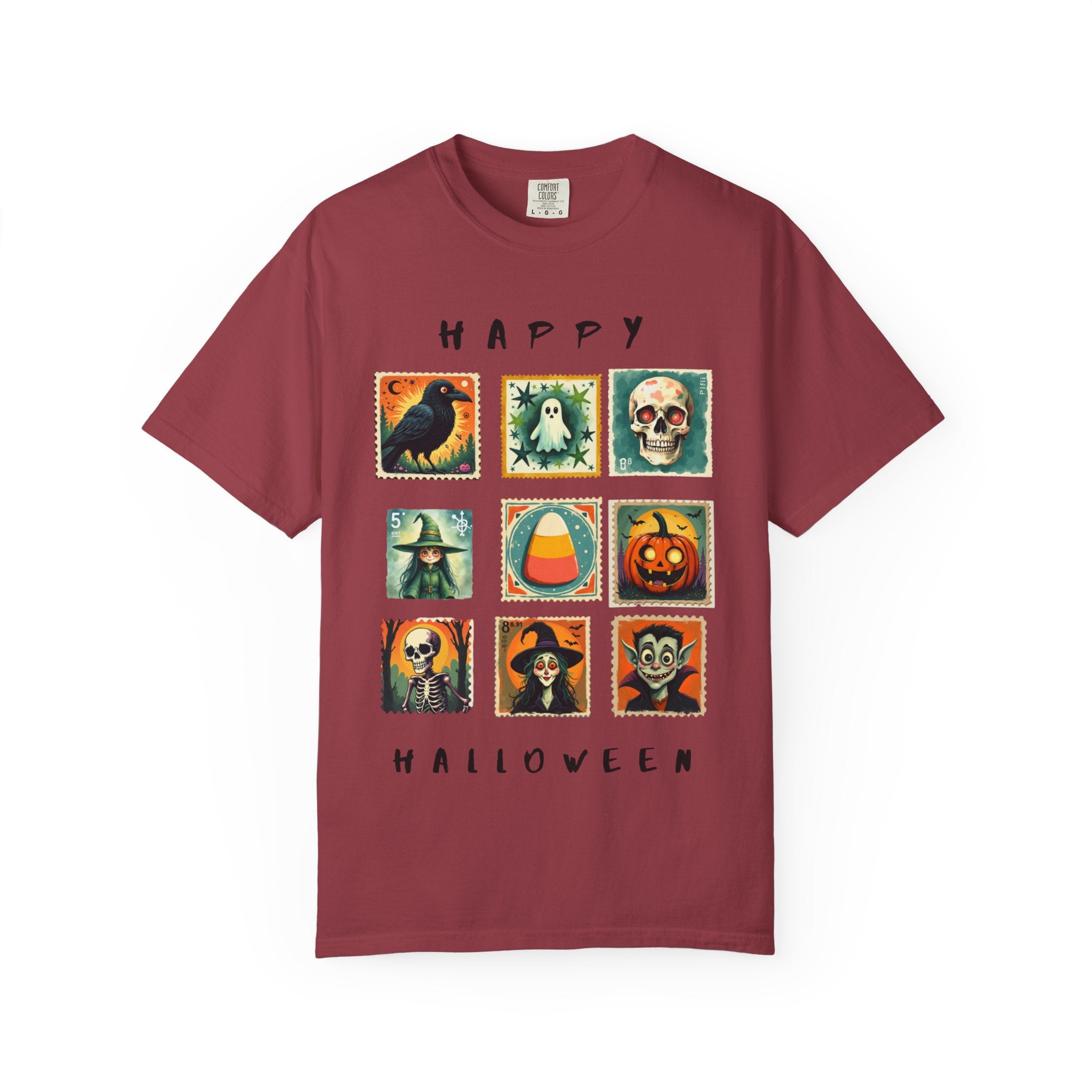Halloween Graphic Tee, Unisex Garment-Dyed T-Shirt, Spooky Shirt, Halloween Costume, Fall Fashion, Holiday Apparel
