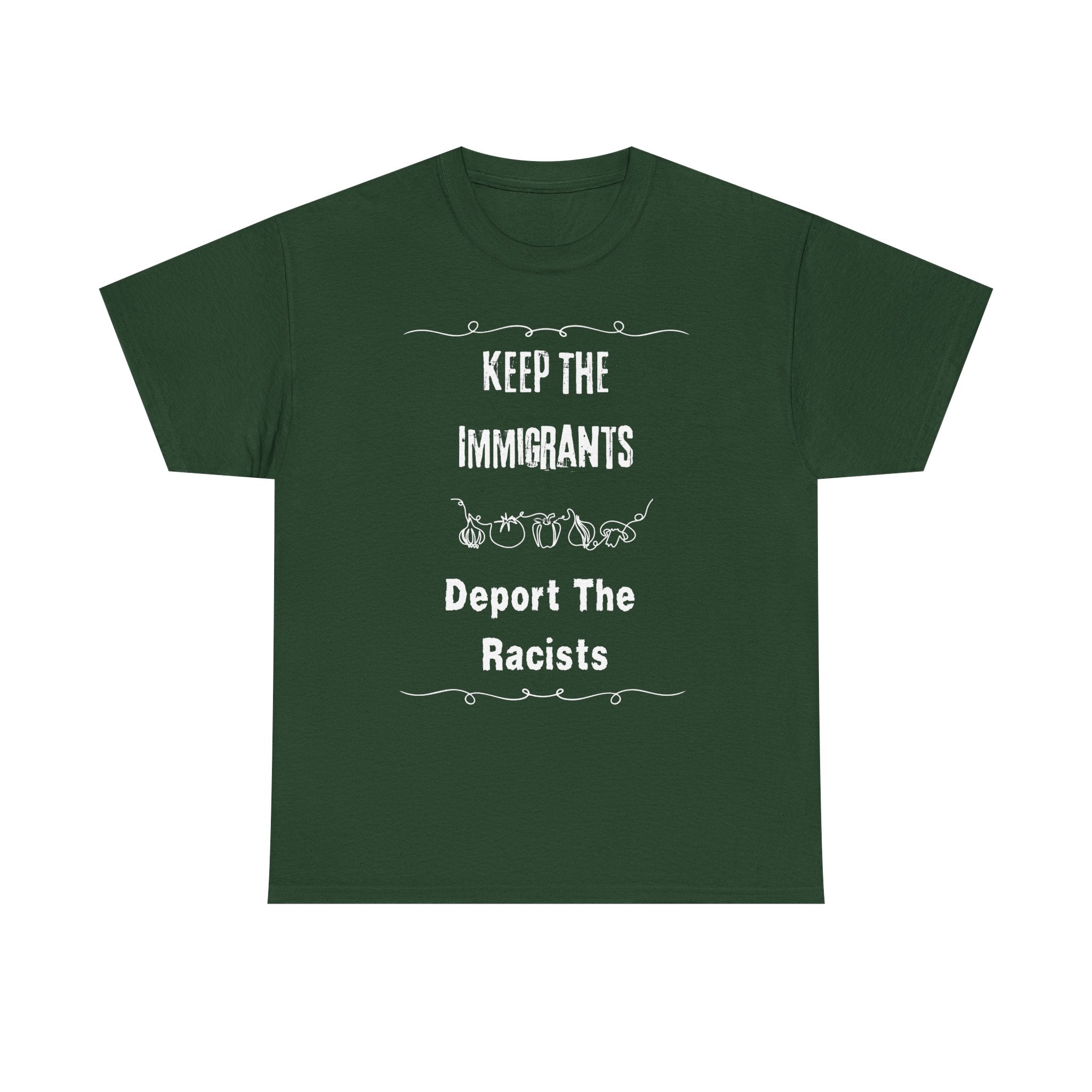 Unisex Heavy Cotton Tee - Keep The Immigrants Deport The Racists, Political Statement Shirt, Protest Tee, Social Justice Apparel, Gift [...]