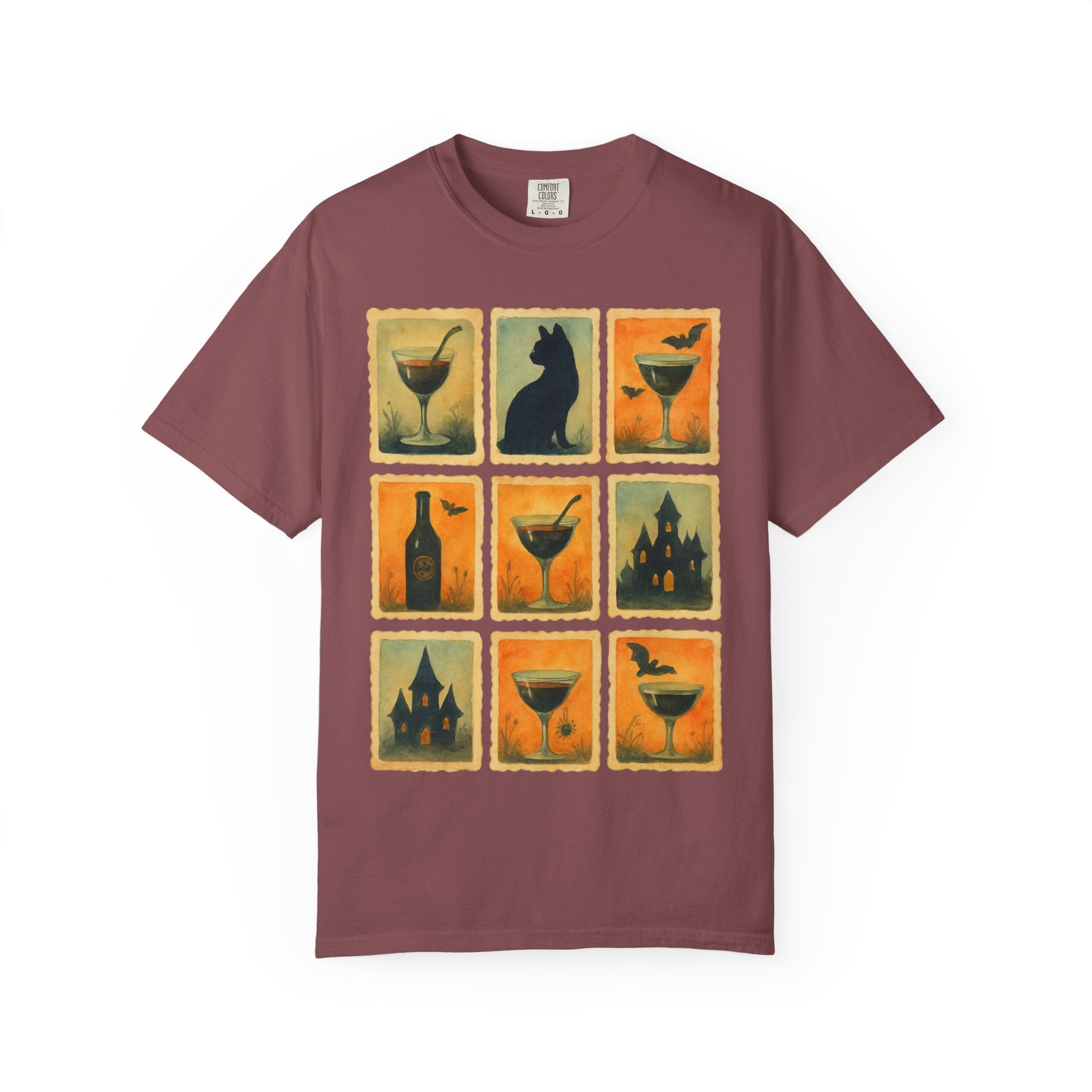Watercolor Halloween Cocktails T-shirt
