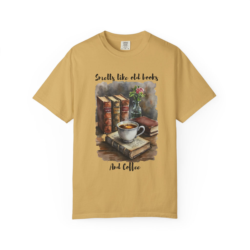 Bookworm Vibes Unisex T-shirt - Smells Like old books and coffee