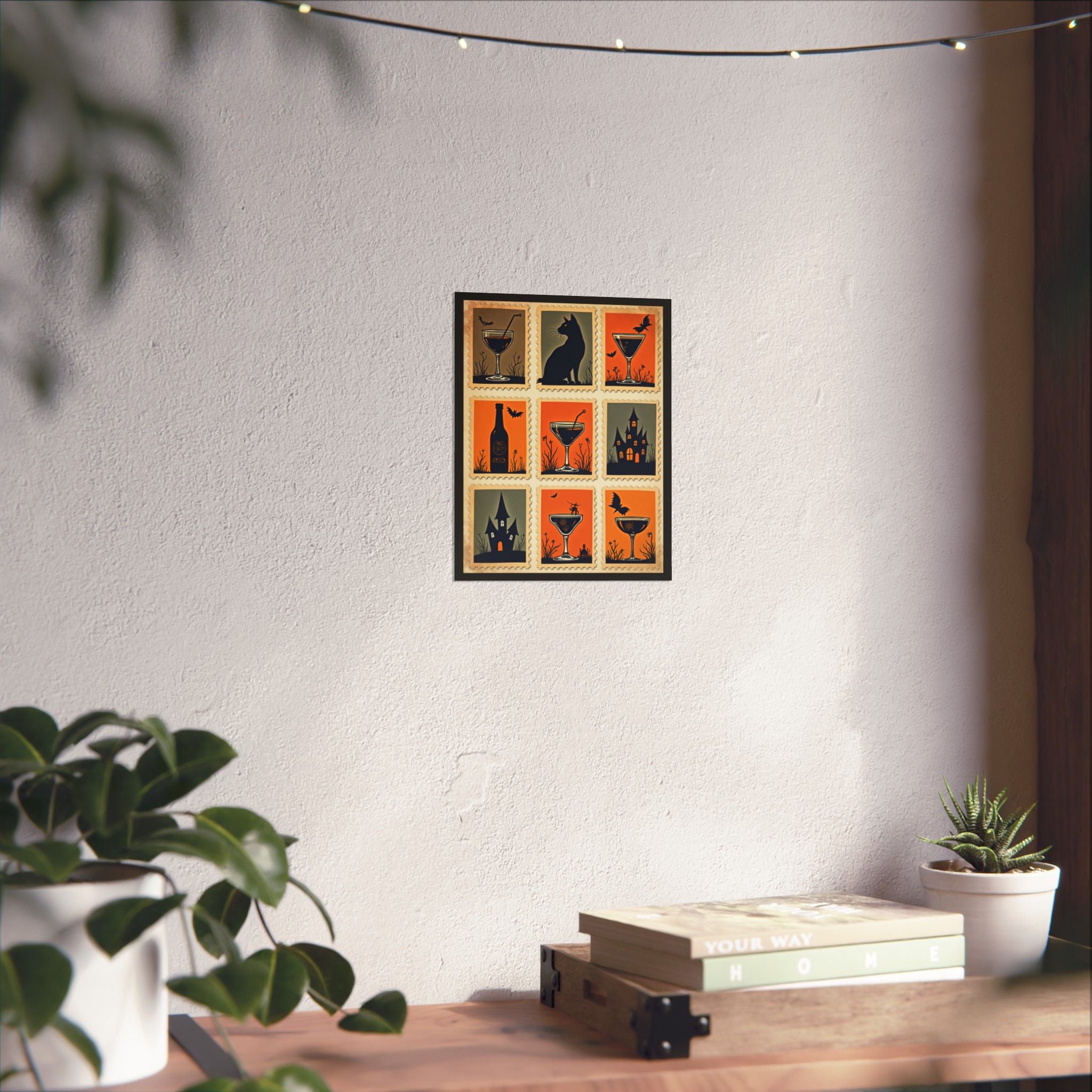 Spooky Vintage Halloween Poster | Matte Vertical Wall Art | Unique Home Decor | Halloween Party | Autumn Decor | Gift for Witch Lovers