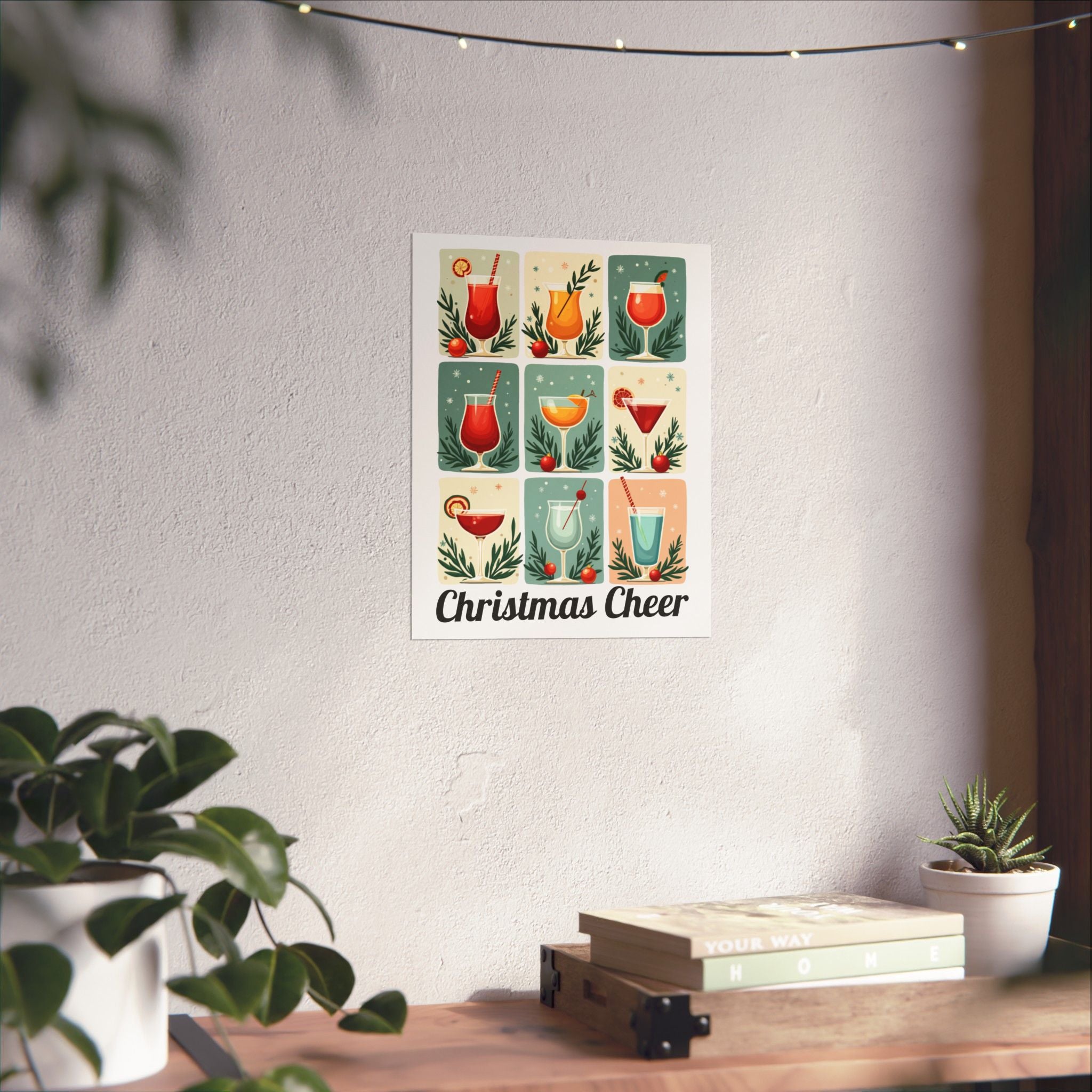 Retro Cocktail Wall Art | Midcentury Modern Bar Poster | Home Bar Decor Print | Housewarming or Birthday Gift for Cocktail Lovers