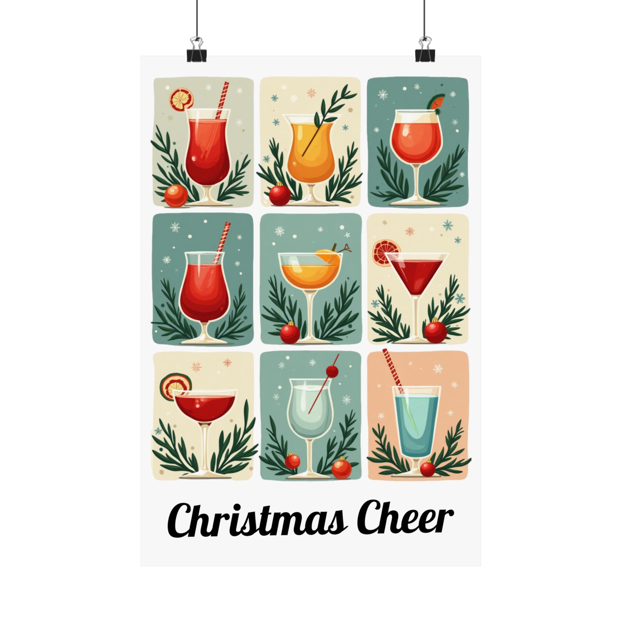 Retro Cocktail Wall Art | Midcentury Modern Bar Poster | Home Bar Decor Print | Housewarming or Birthday Gift for Cocktail Lovers
