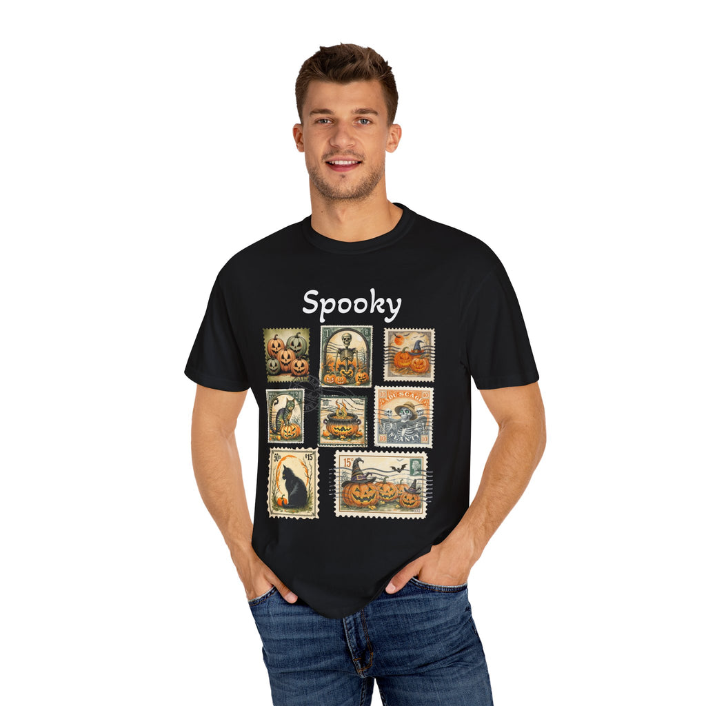 Spooky Halloween Vintage Stamp T-shirt