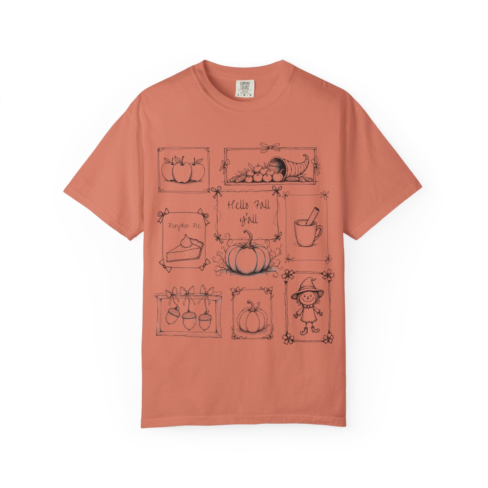 Hello Fall Y'all Unisex T-Shirt, Autumn Fashion