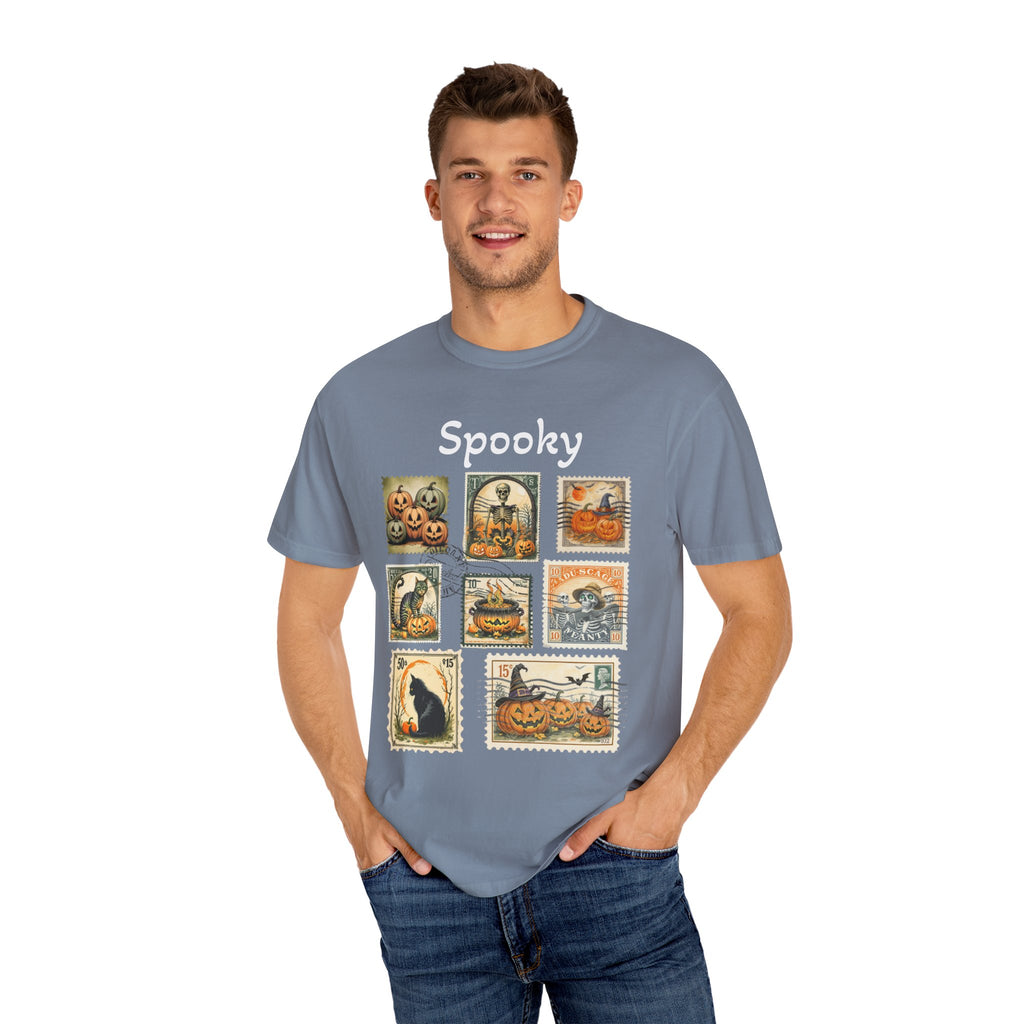 Spooky Halloween Vintage Stamp T-shirt