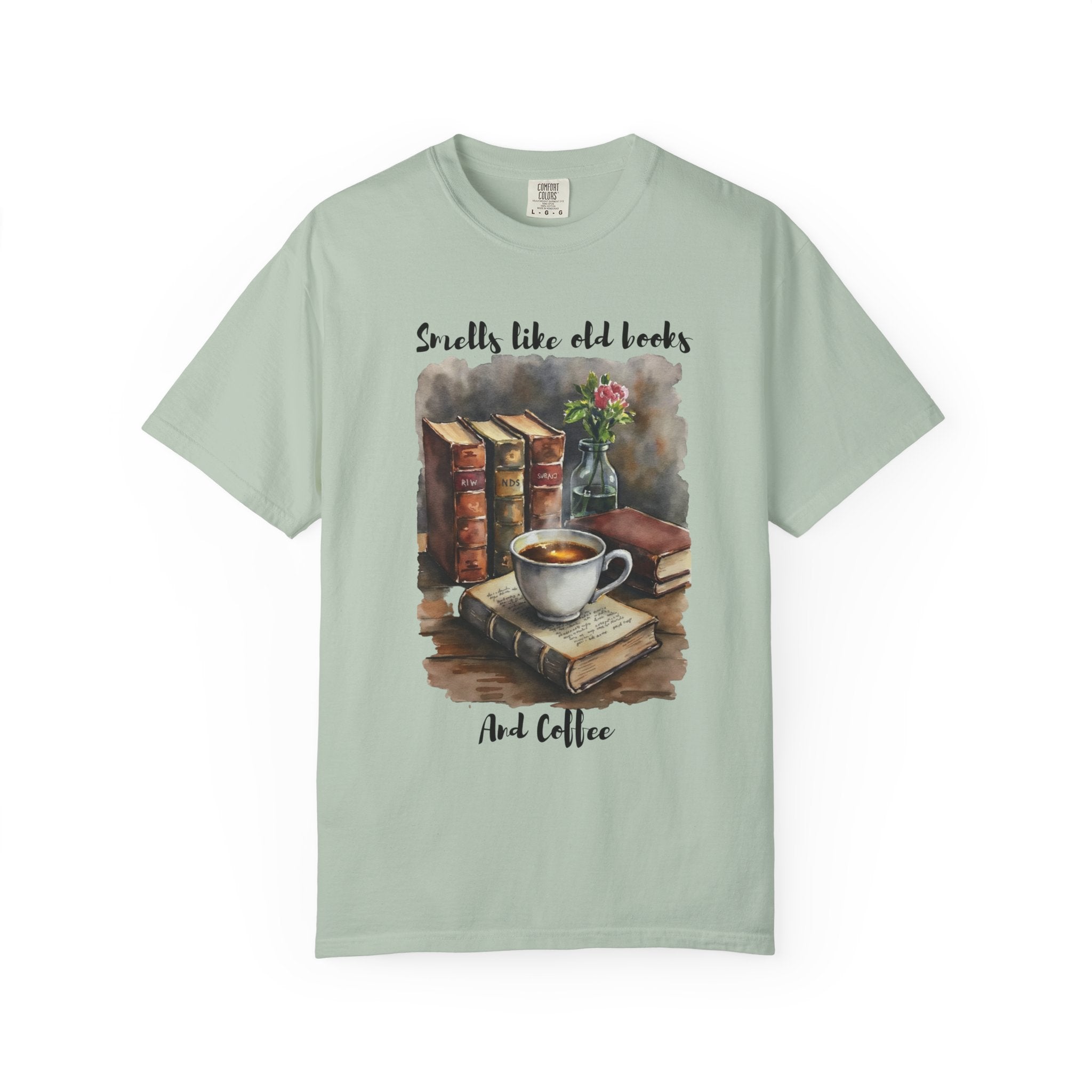 Bookworm Vibes Unisex T-shirt - Smells Like old books and coffee