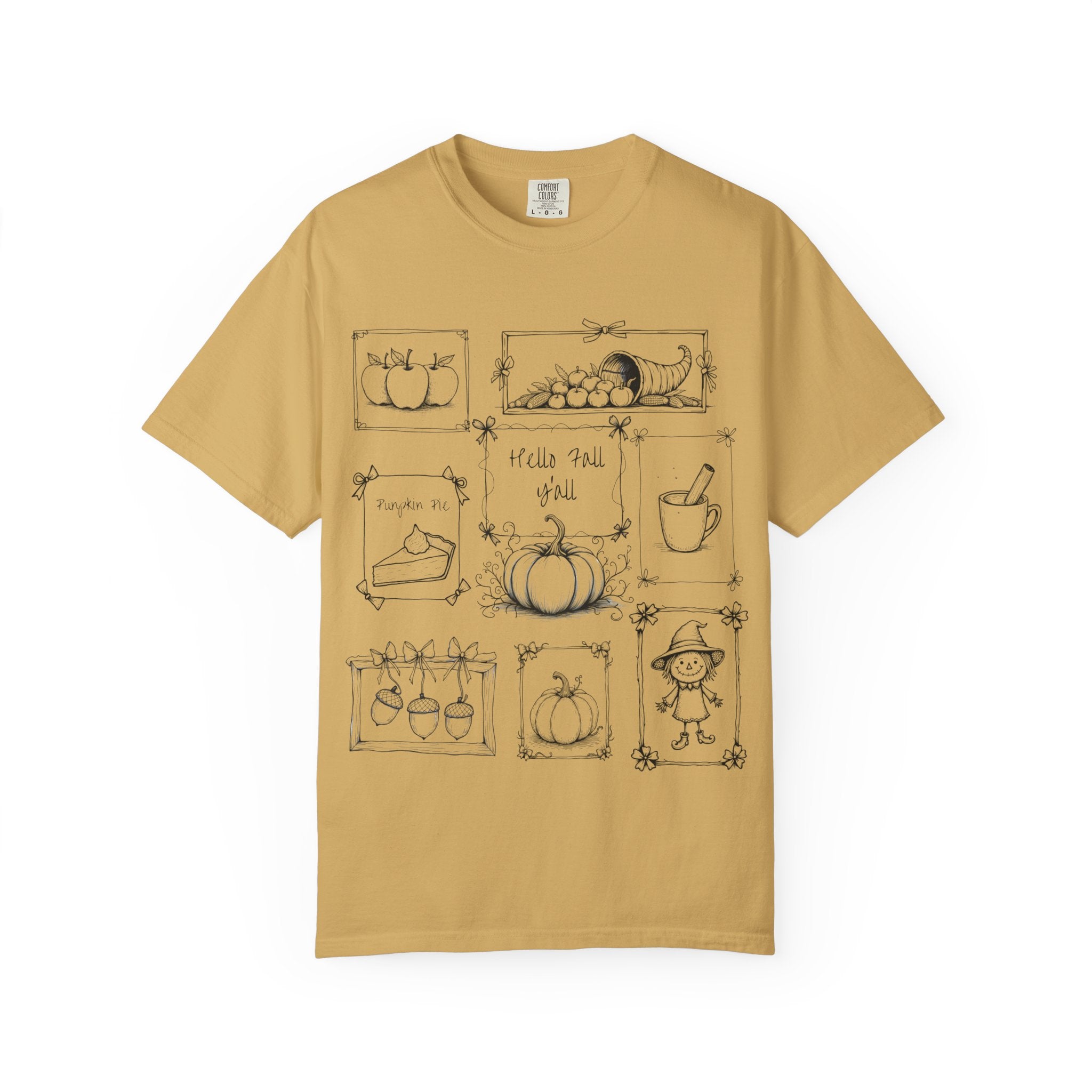 Hello Fall Y'all Unisex T-Shirt, Autumn Fashion