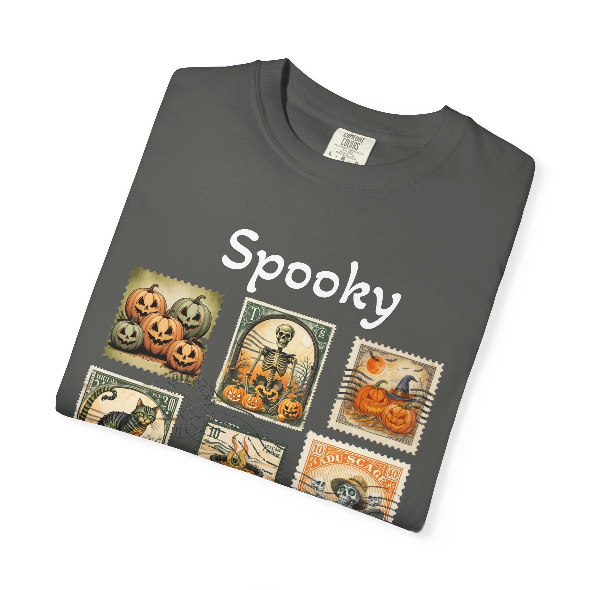 Spooky Halloween Vintage Stamp T-shirt