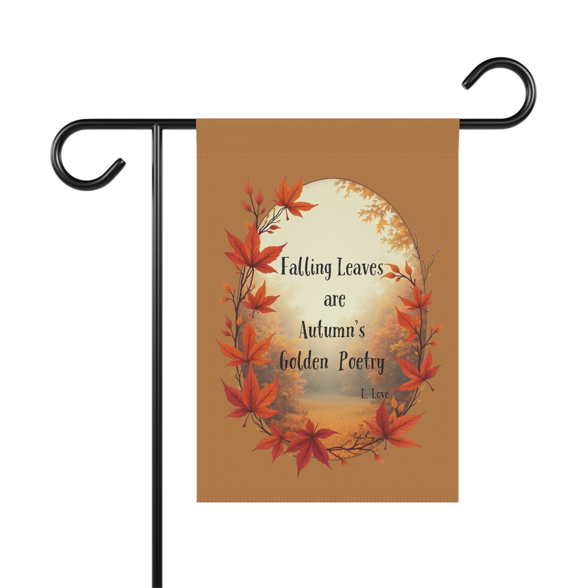 Garden Banner Autumn Leaves Poetry