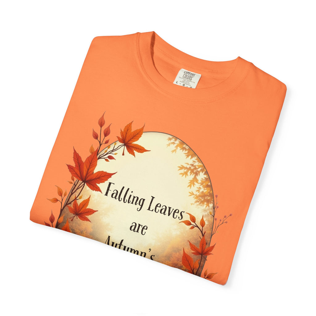 Autumn Poetry T-Shirt, Fall Fashion Tee, Seasonal Wear, Cozy Gift, Nature Lover Shirt