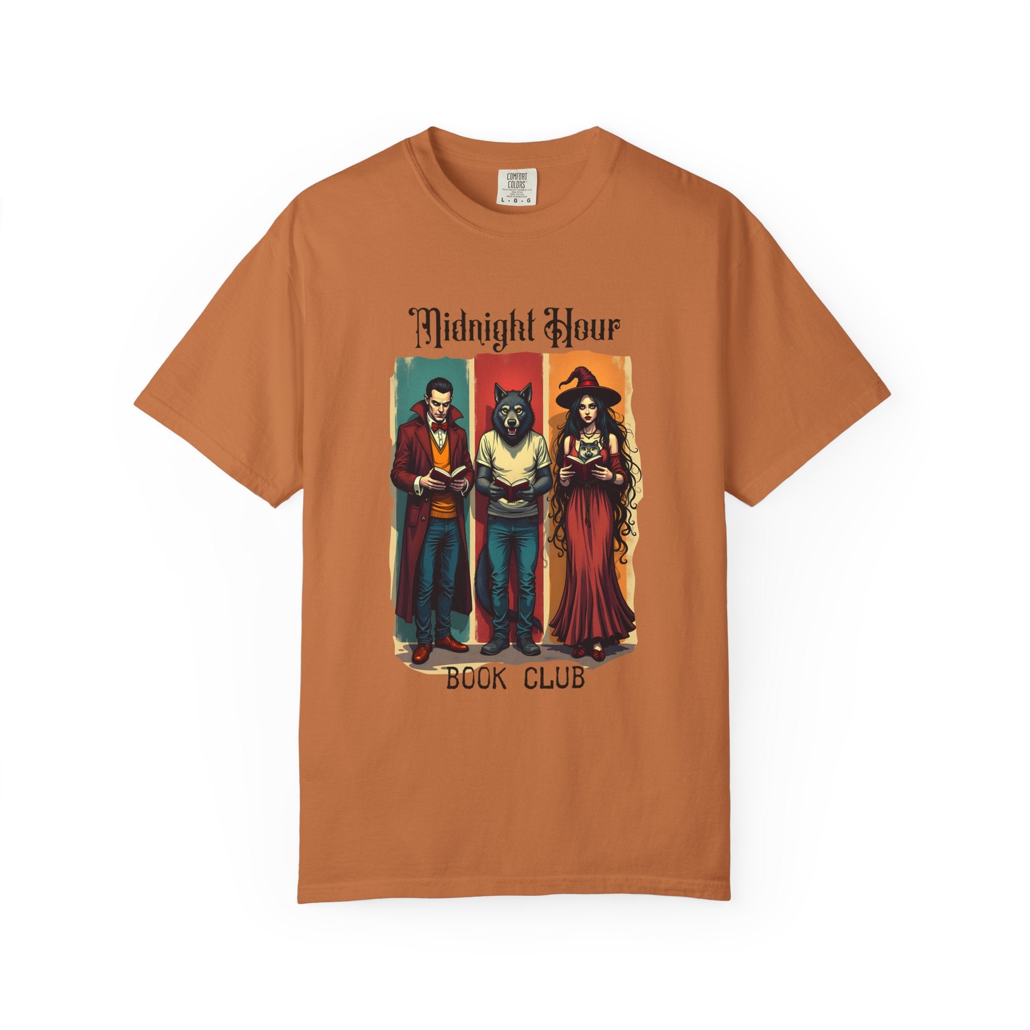 Midnight Hour Book Club T-Shirt, Cozy Reading Shirt, Gift for Book Lovers, Casual Unisex Style, Halloween & Literary Events